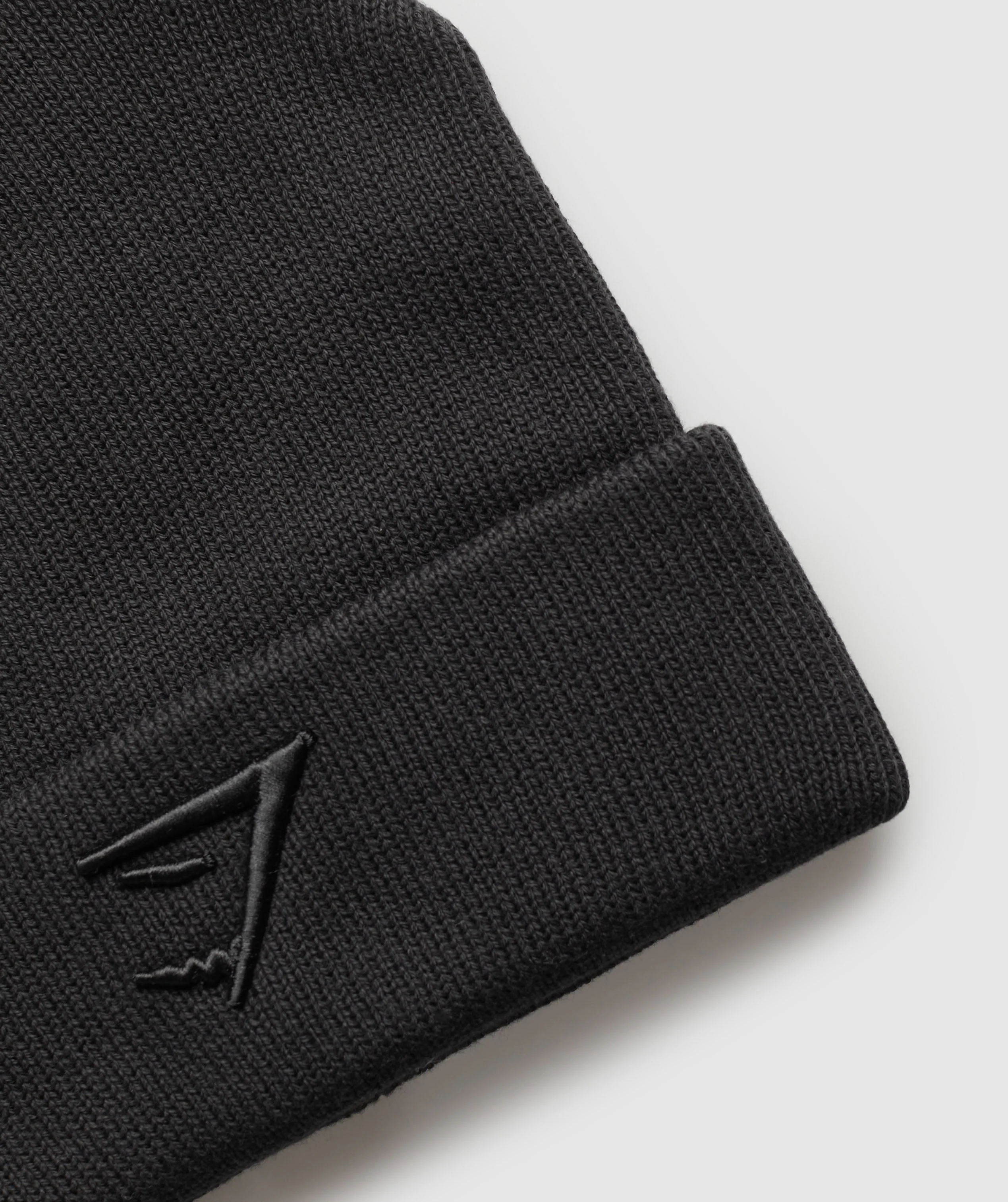 Gymshark Sharkhead Beanie - Black/Black - Image 2