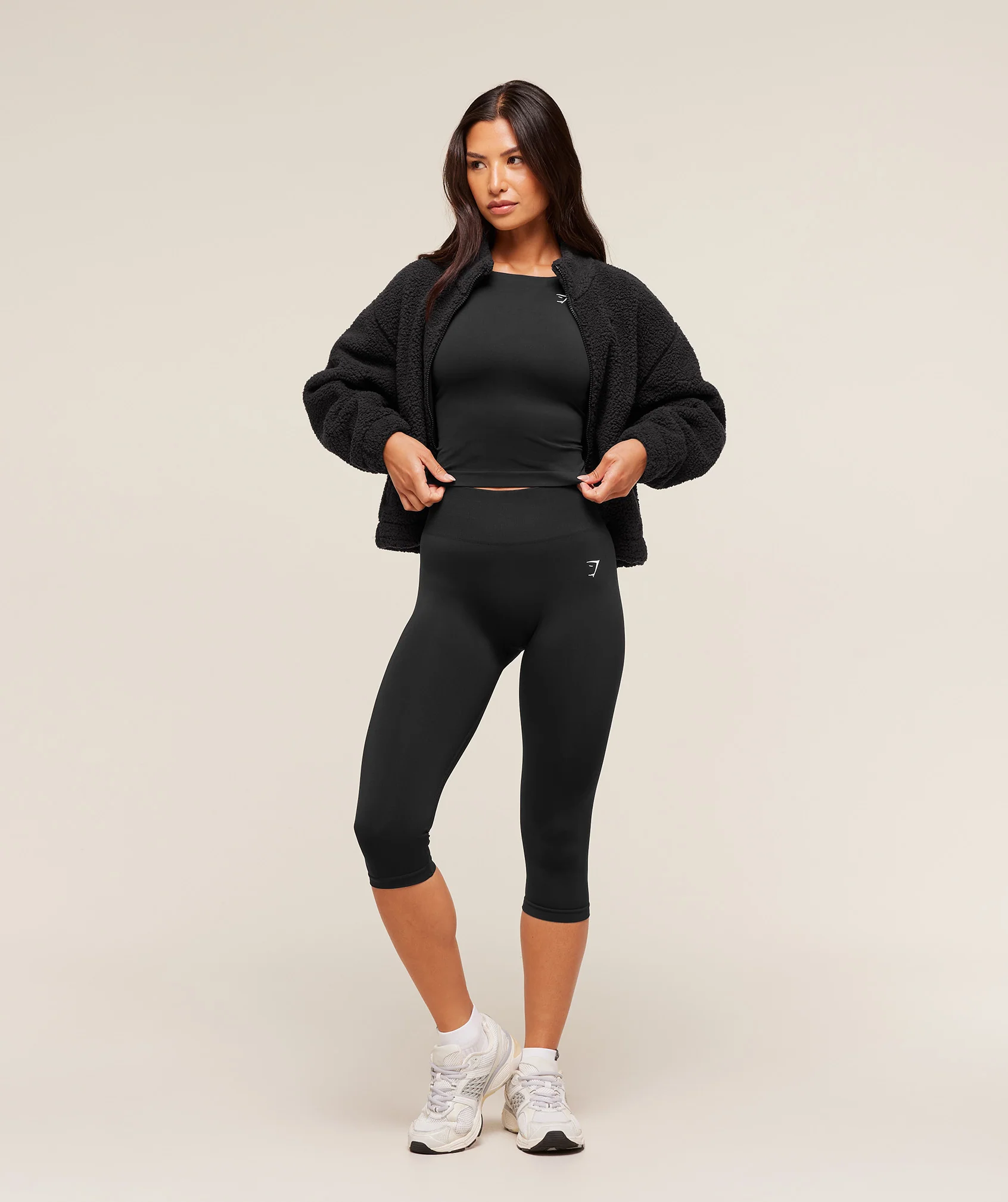 Gymshark Sherpa Jacket - Black - Image 7