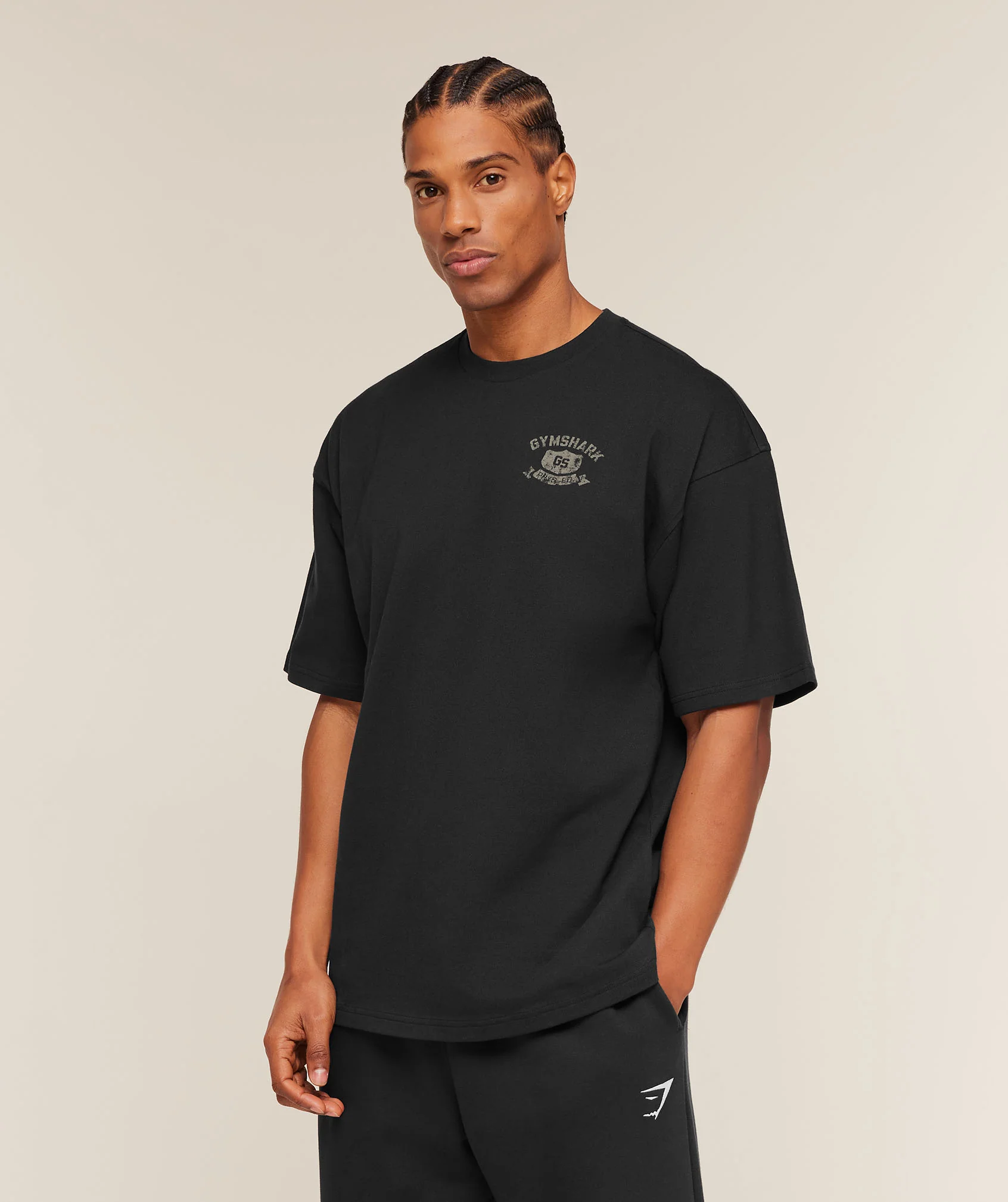 Gymshark Shield Graphic T-Shirt - Black - Image 3