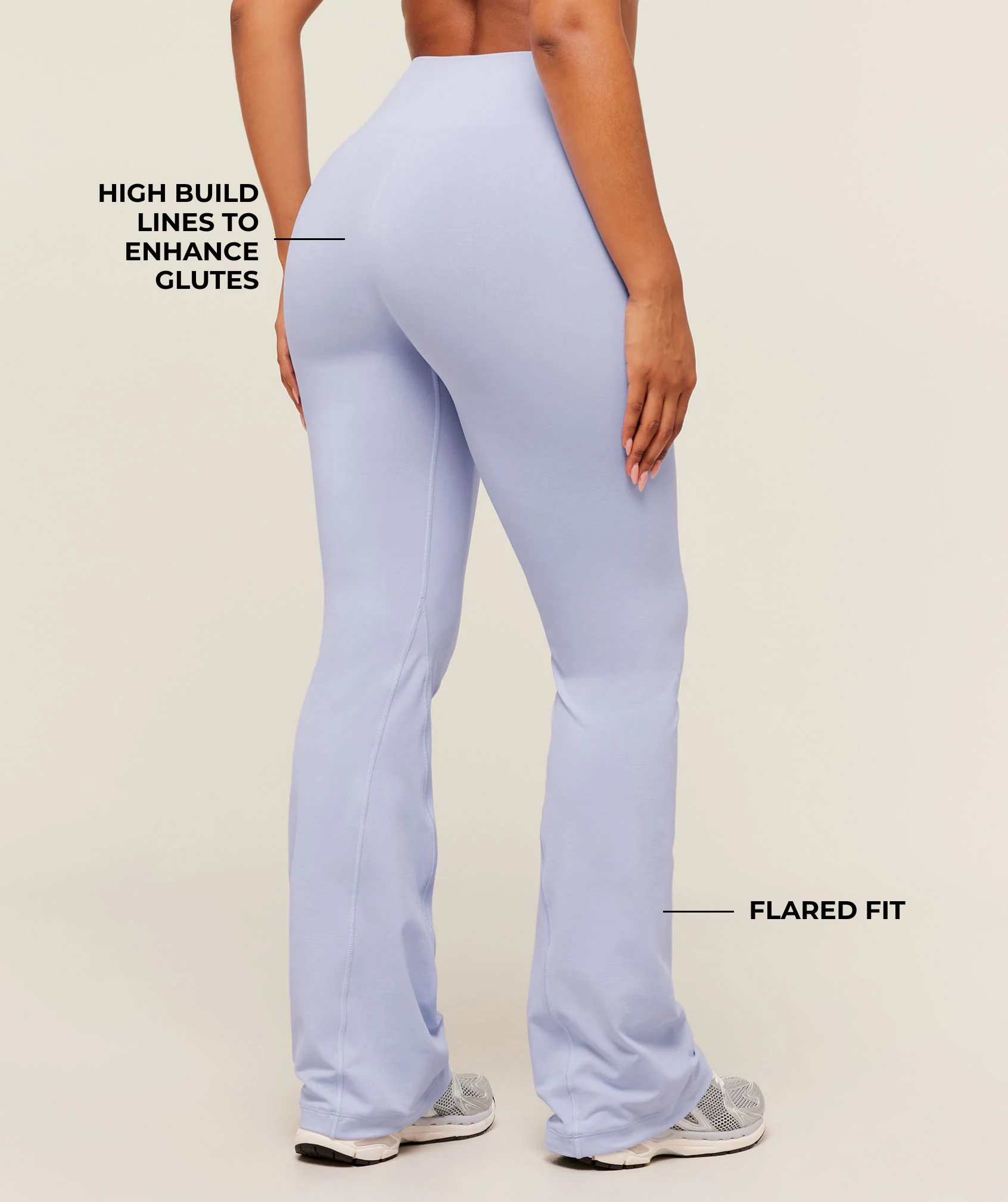 Gymshark Soft Sculpt Flared Leggings - Peri Blue - Image 2