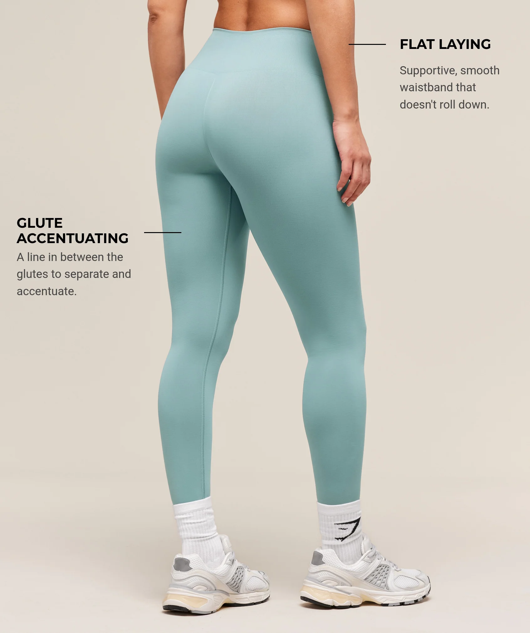 Gymshark Soft Sculpt Leggings - Rest Blue - Image 2