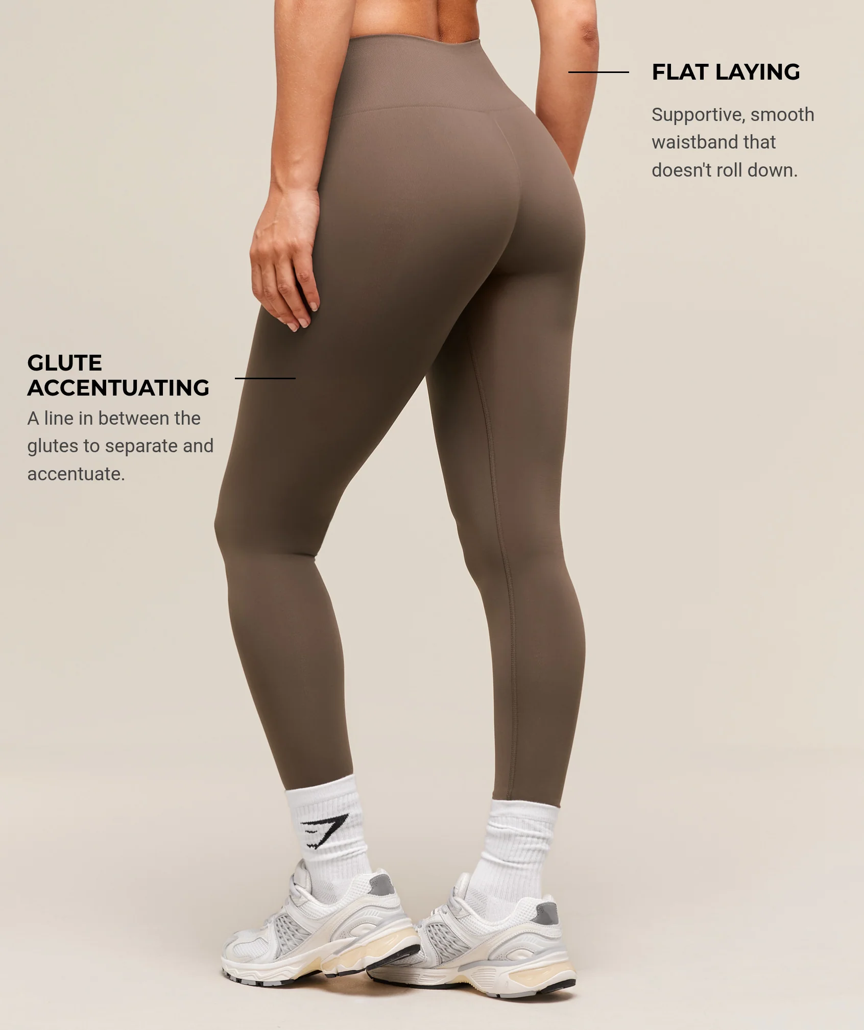 Gymshark Soft Sculpt Leggings - Walnut Brown - Image 2
