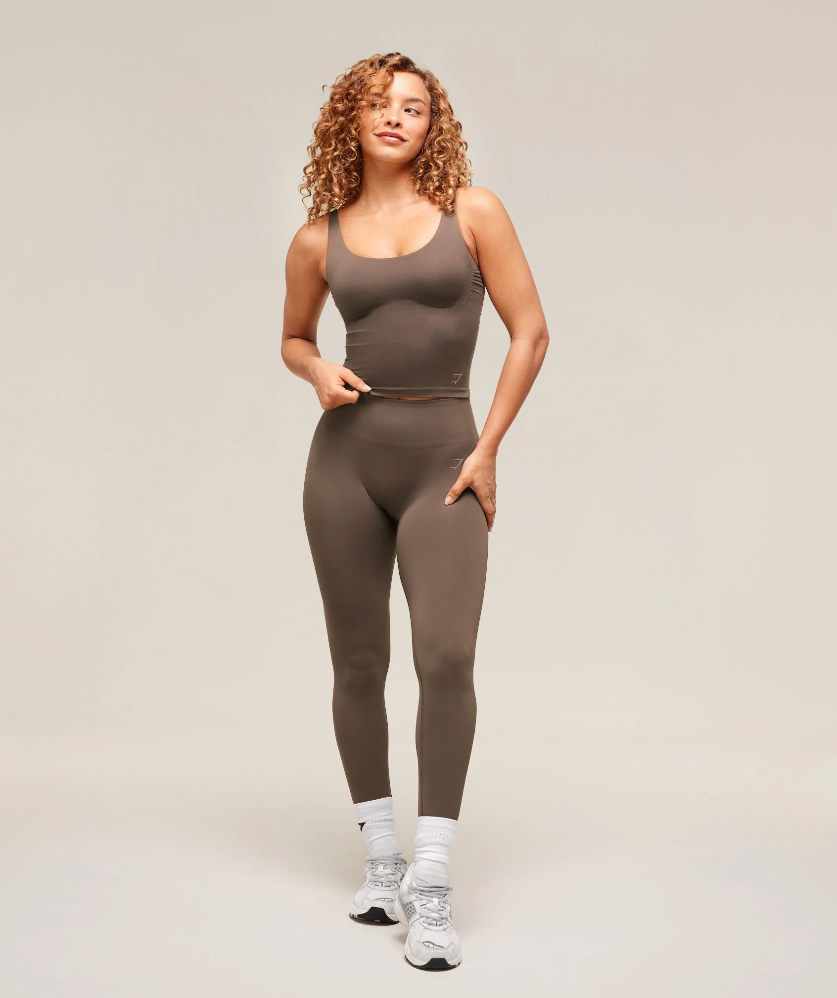 Gymshark Soft Sculpt Leggings - Walnut Brown - Image 4