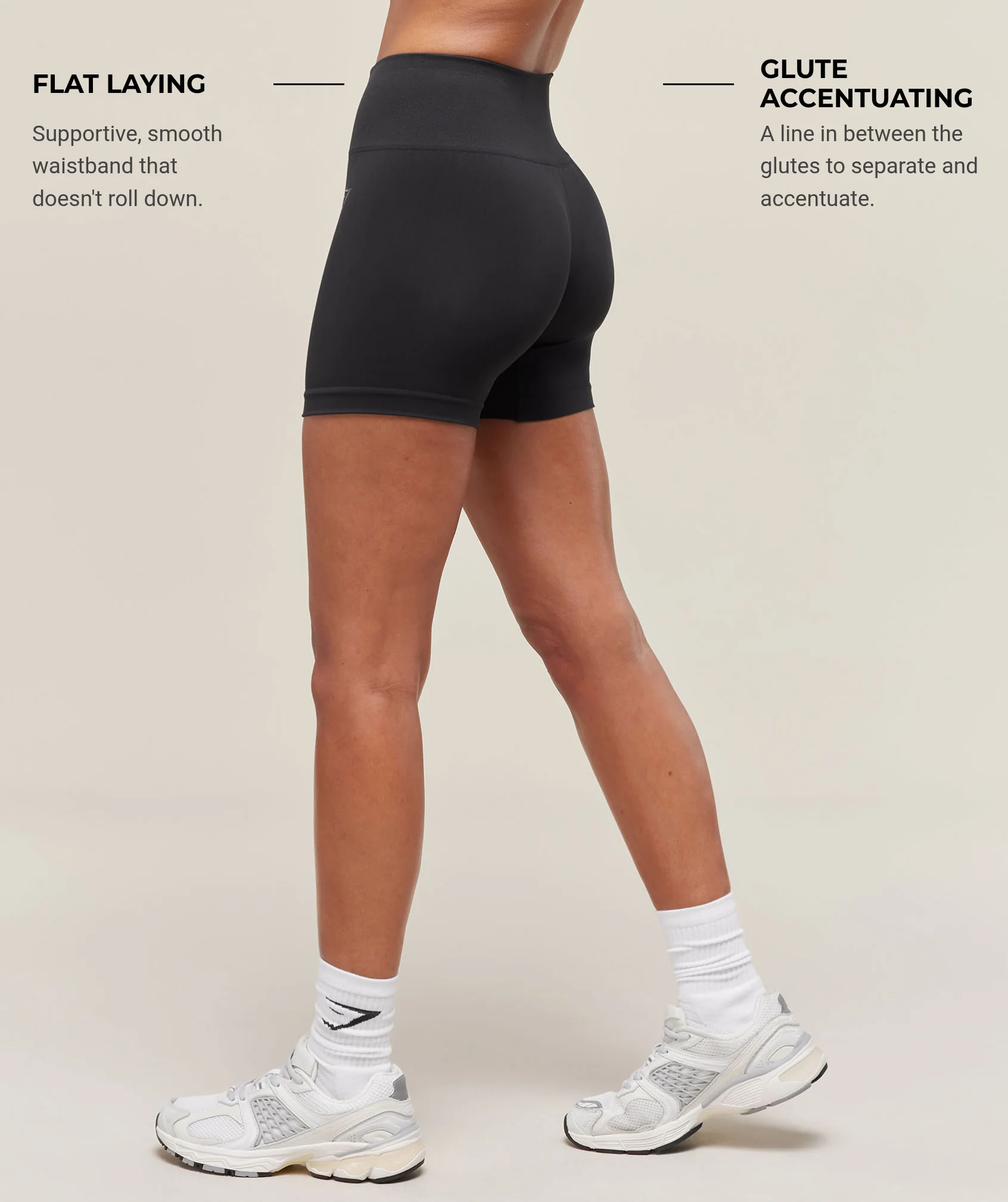 Gymshark Soft Sculpt Shorts - Black - Image 2