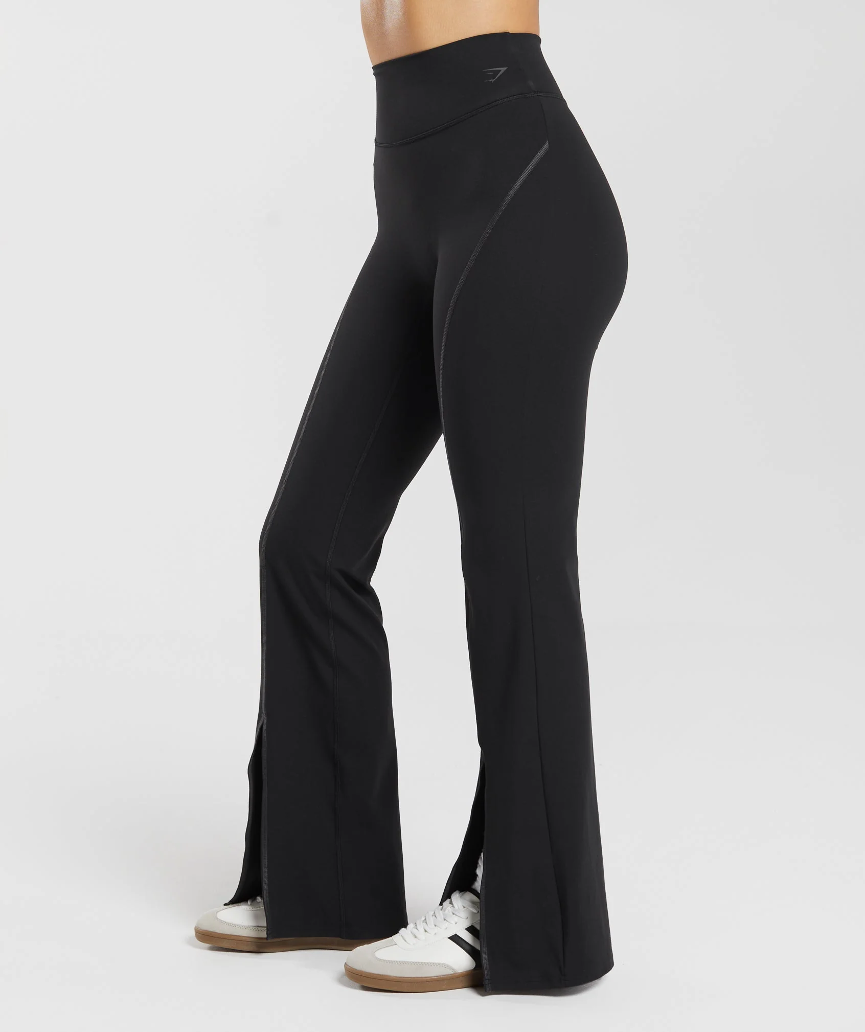 Gymshark Split Flared Leggings - Black - Image 3