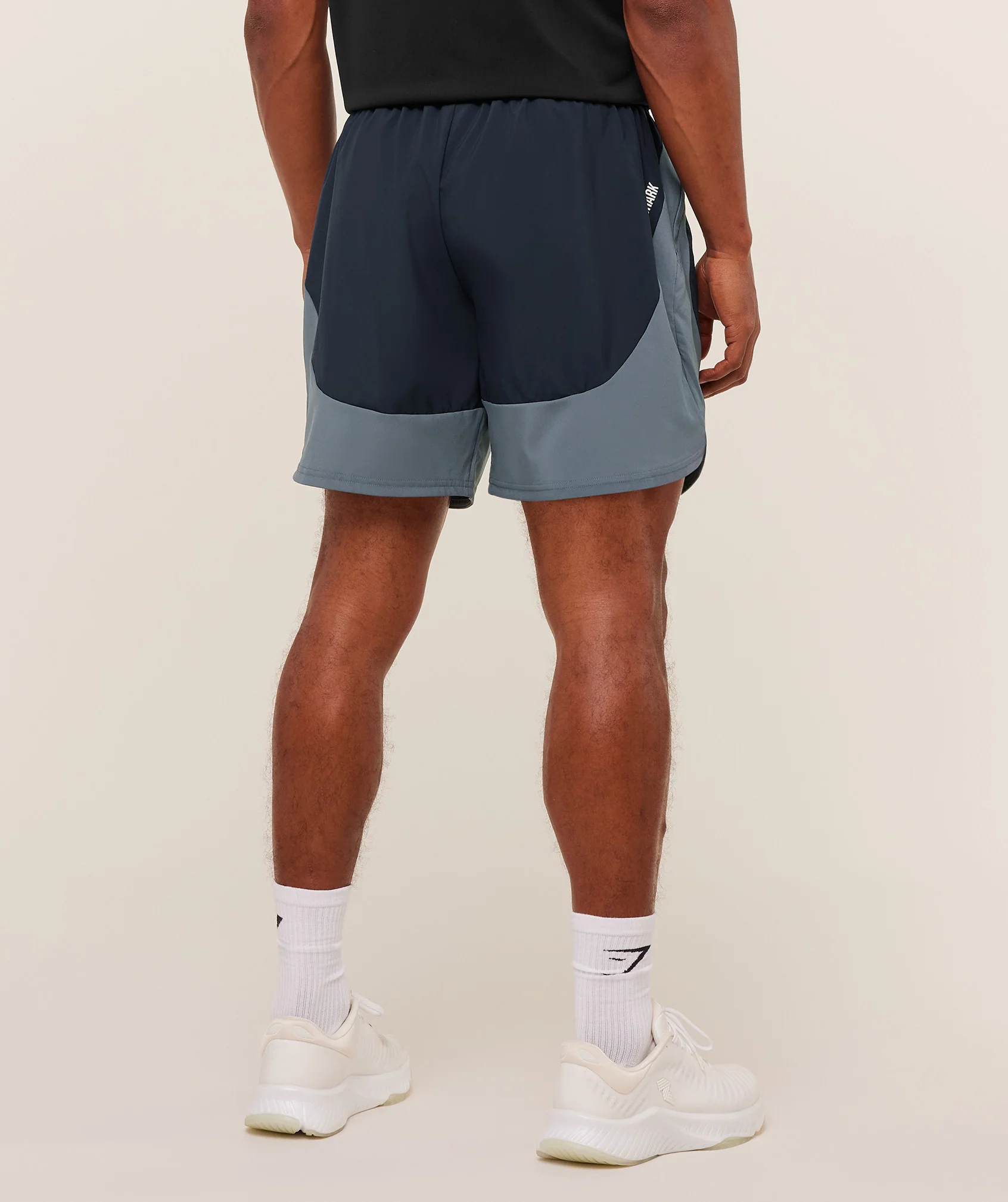Gymshark Sport 25 Block 7" Shorts - Heavy Blue/Iron Blue - Image 2