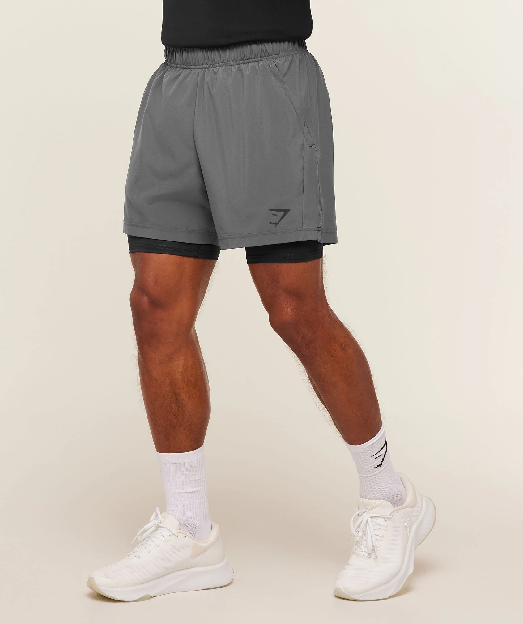 Gymshark Sport 5" 2 in 1 Shorts - Dark Grey/Black