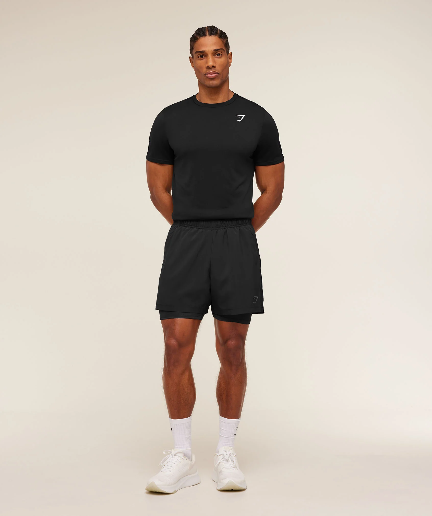 Gymshark Sport 5" 2 in 1 Shorts - Black - Image 4