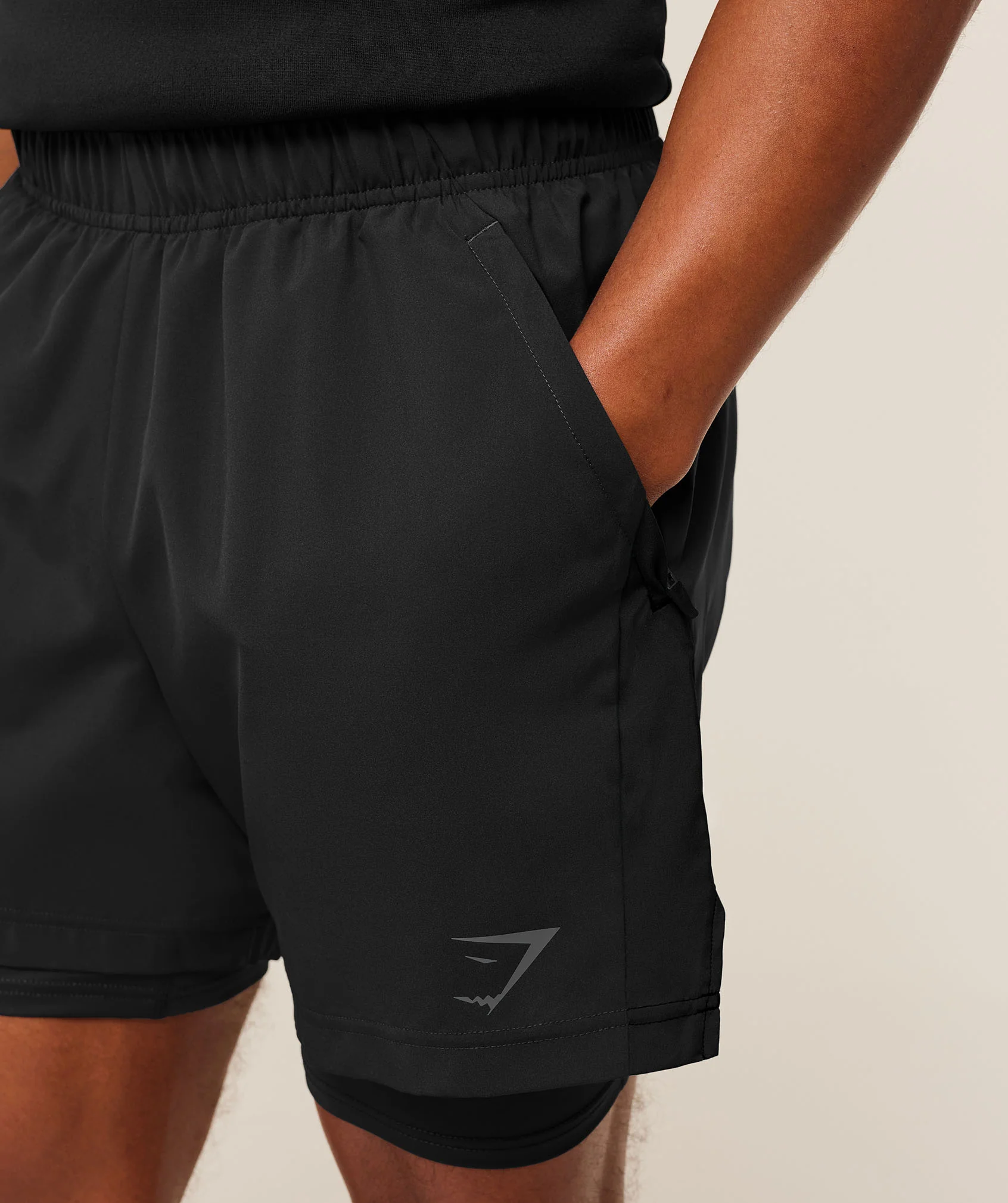 Gymshark Sport 5" 2 in 1 Shorts - Black - Image 5
