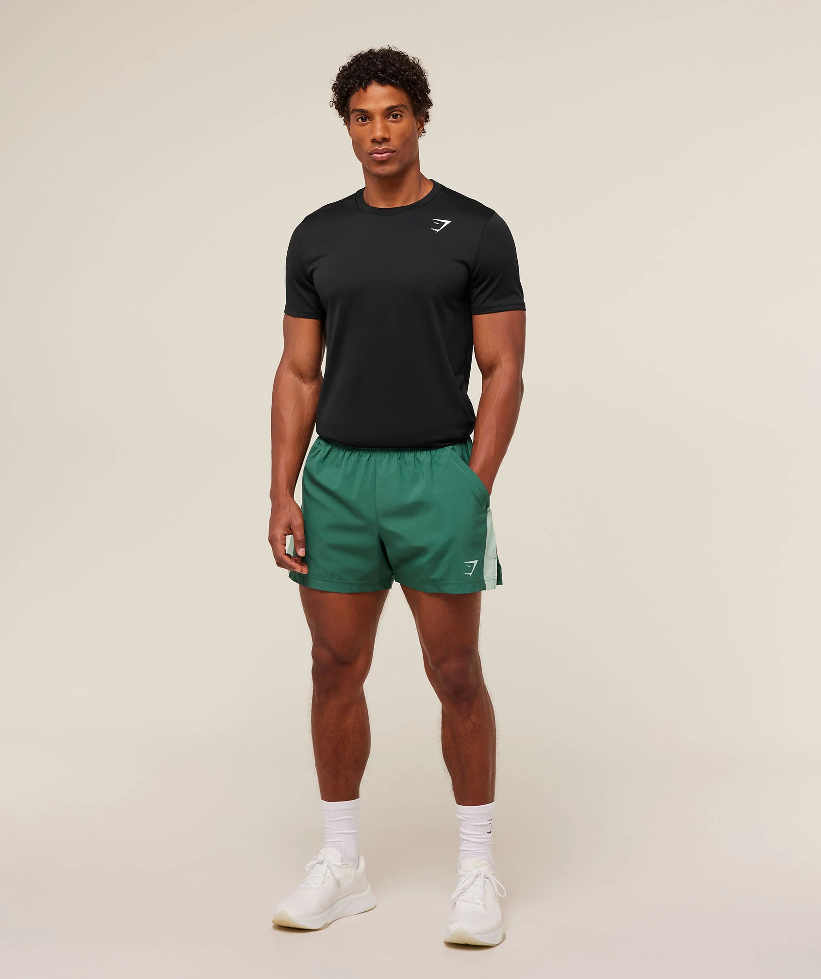 Gymshark Sport 5" Shorts - Lift Green/Clay Green - Image 4