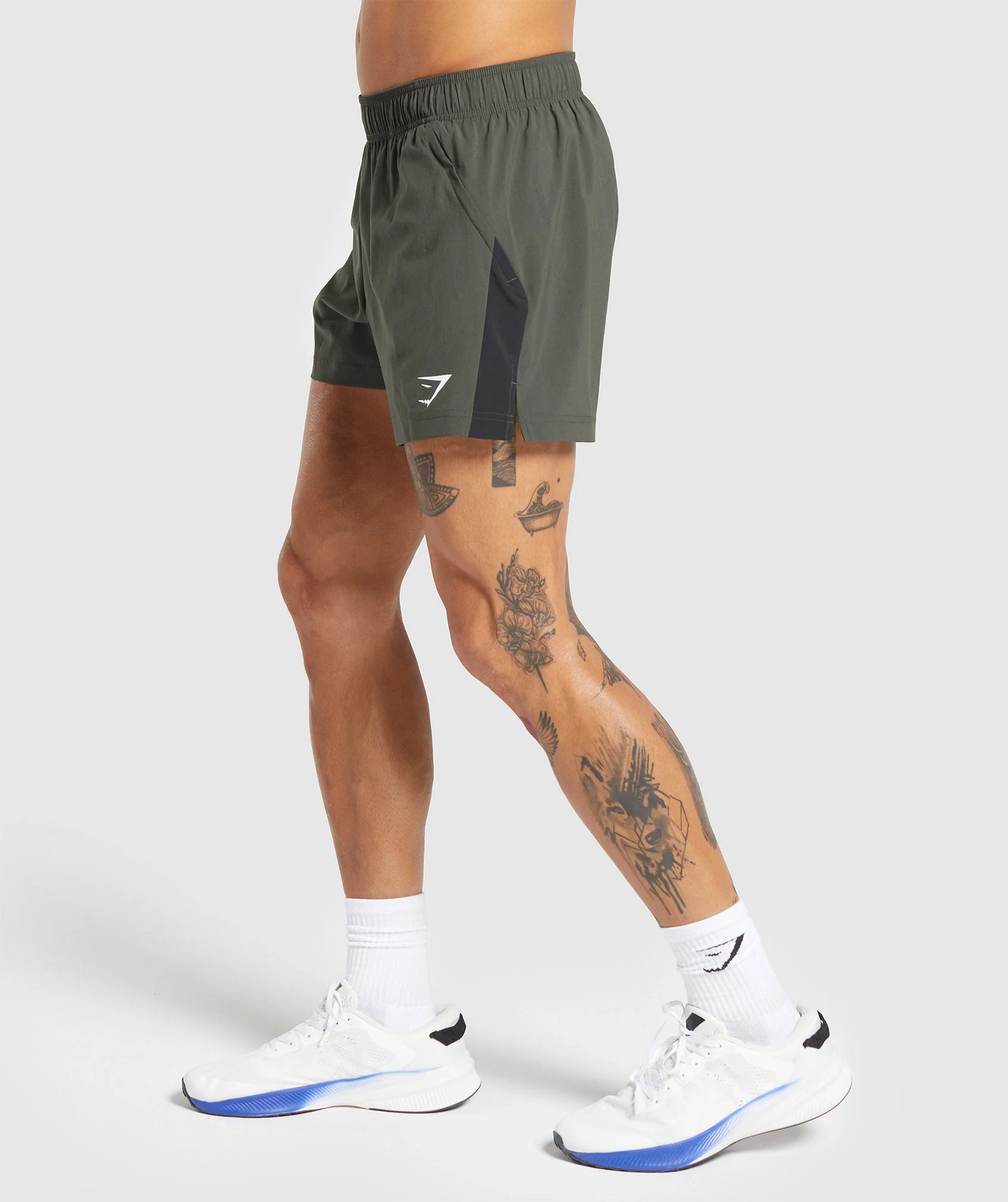 Gymshark Sport 5" Shorts - Strength Green/Black - Image 3