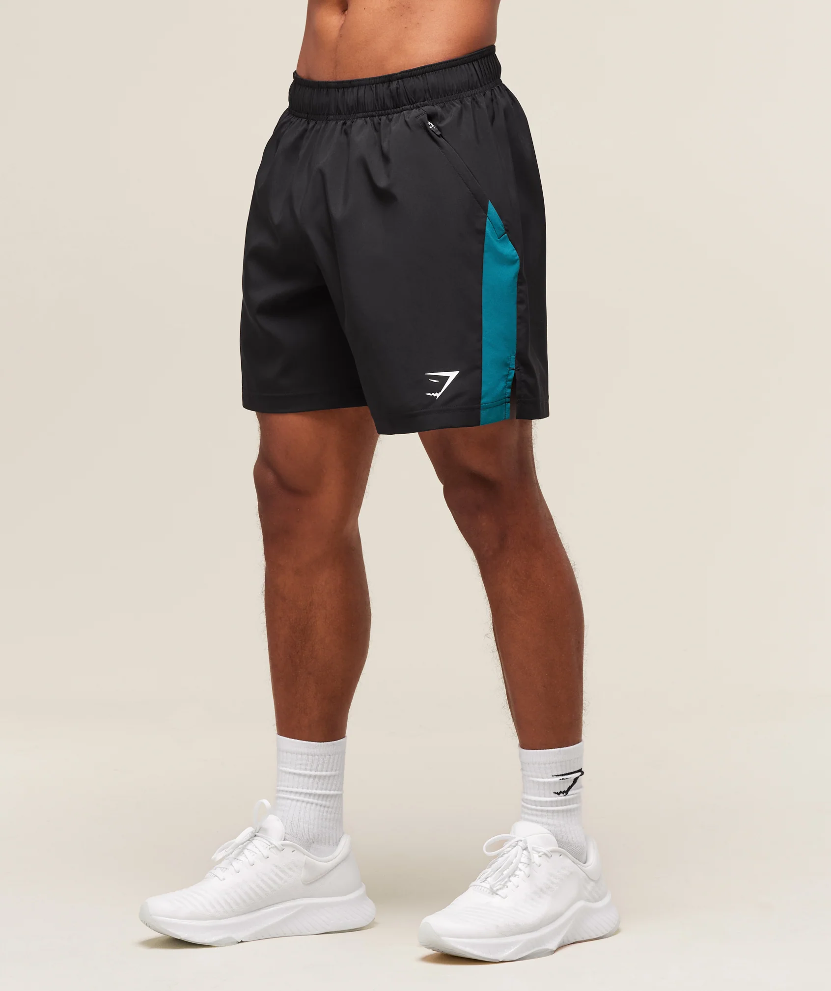 Gymshark Sport 7" Shorts - Black/Functional Teal
