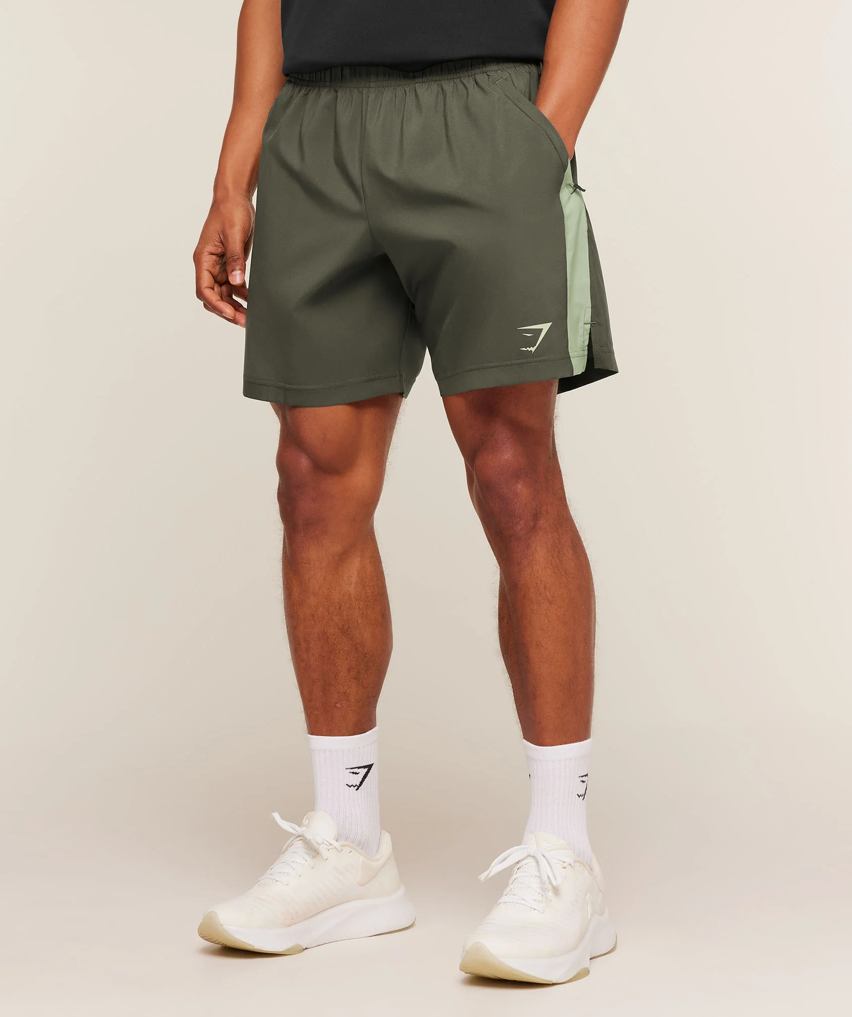Gymshark Sport 7" Shorts - Strength Green/Haze Green - Image 3