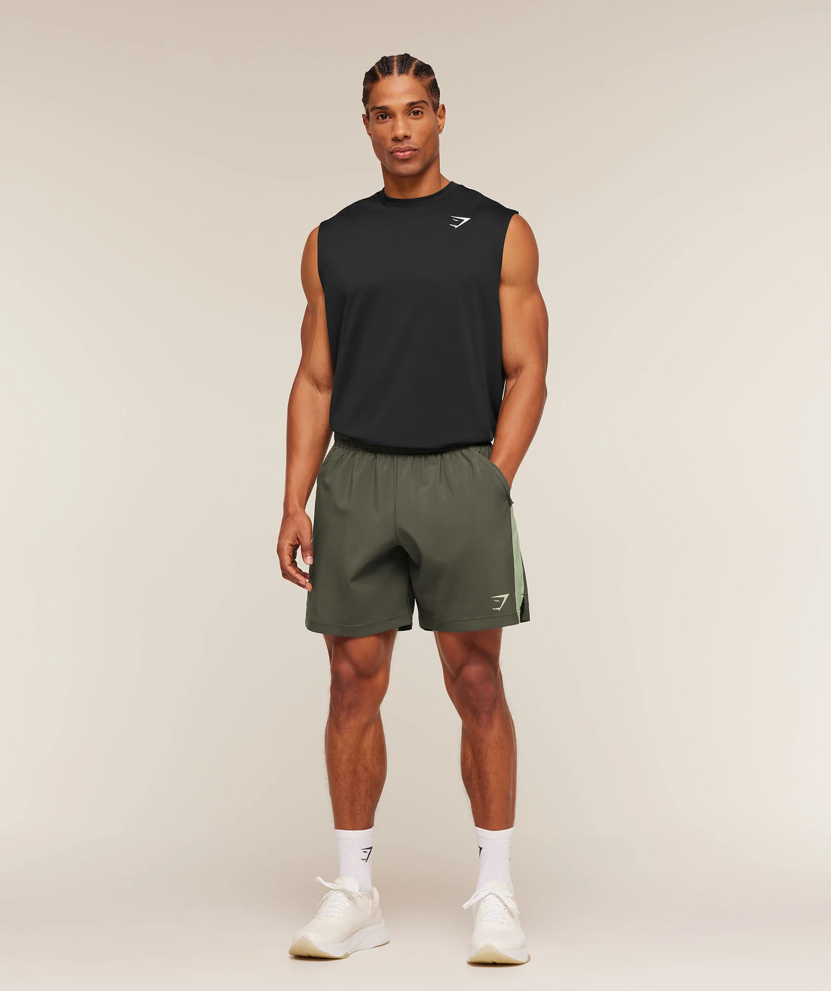 Gymshark Sport 7" Shorts - Strength Green/Haze Green - Image 4
