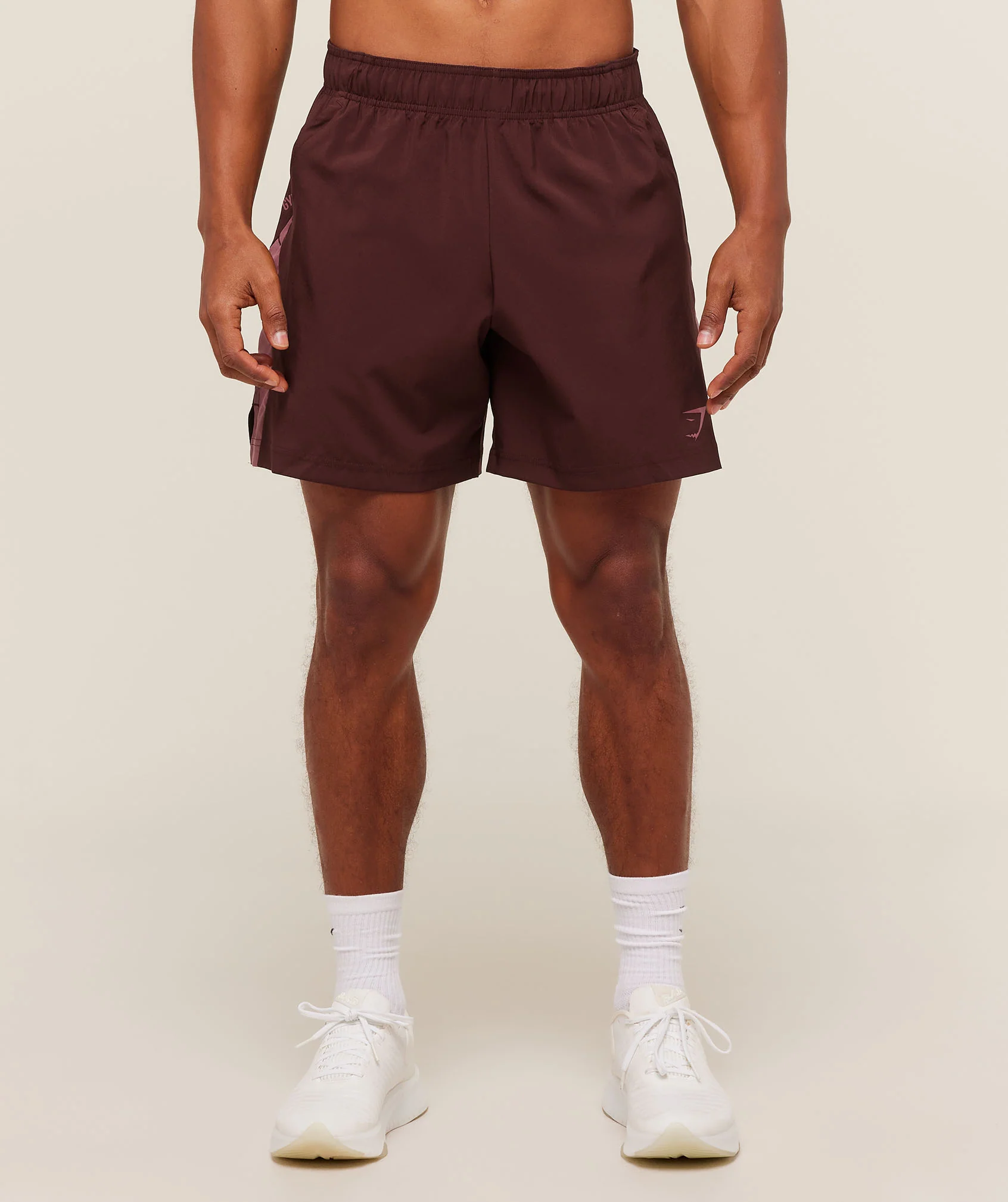 Gymshark Sport 7" Shorts - Rich Maroon/Reset Pink - Image 2