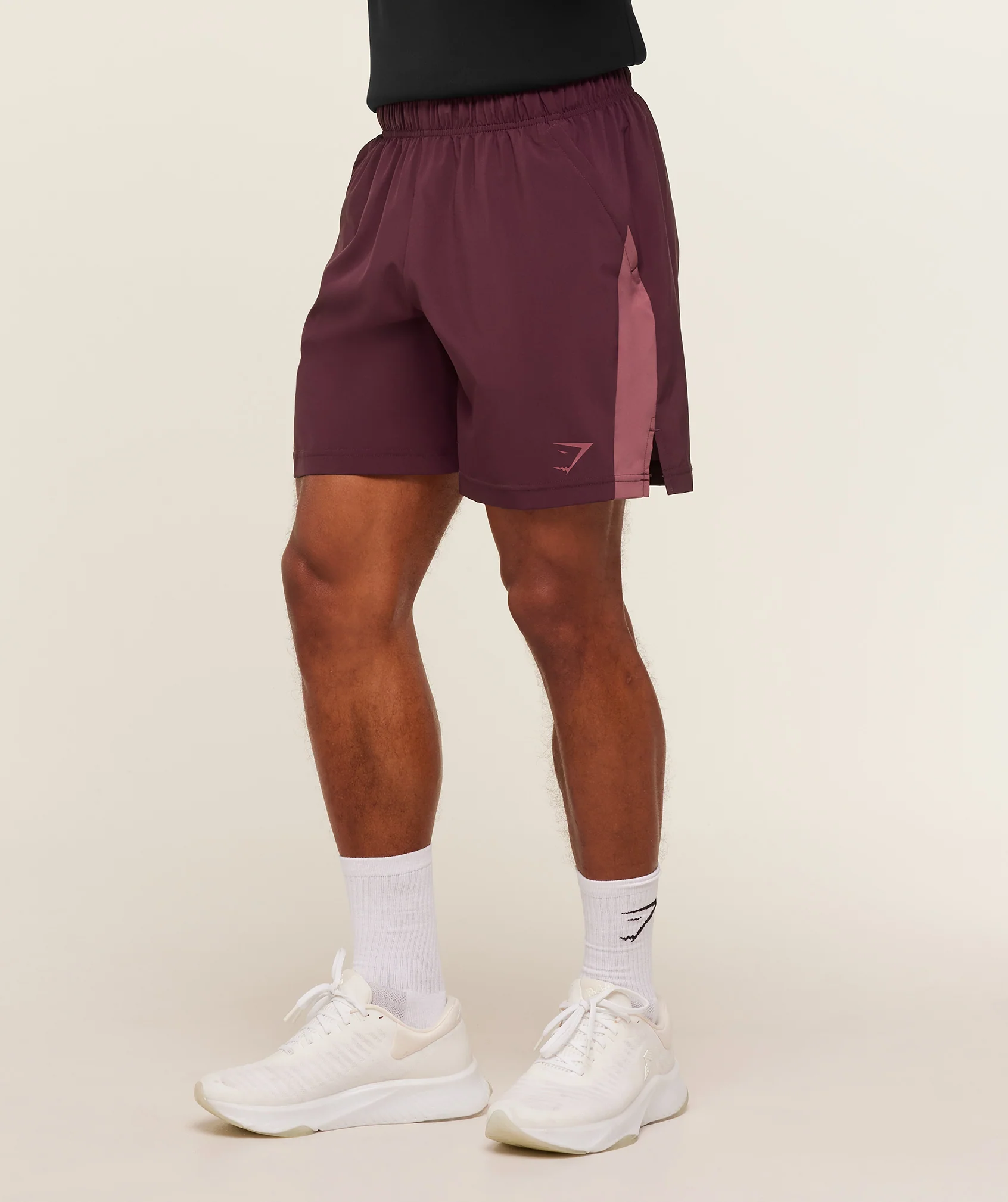 Gymshark Sport 7" Shorts - Impact Burgundy/Reset Pink