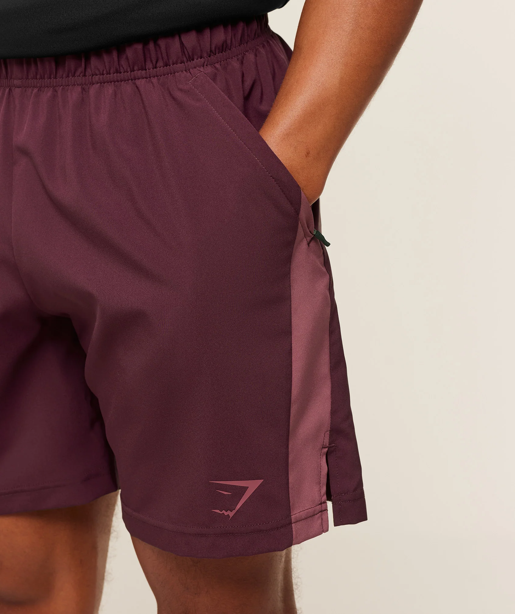 Gymshark Sport 7" Shorts - Impact Burgundy/Reset Pink - Image 5