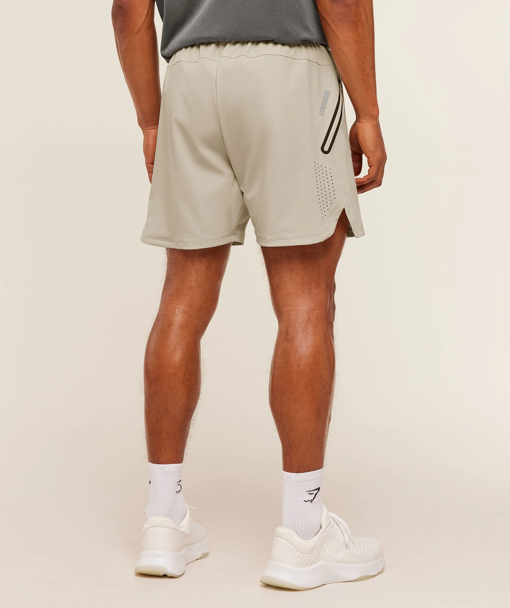 Gymshark Sport Hybrid 6" Shorts - Pebble Grey - Image 3