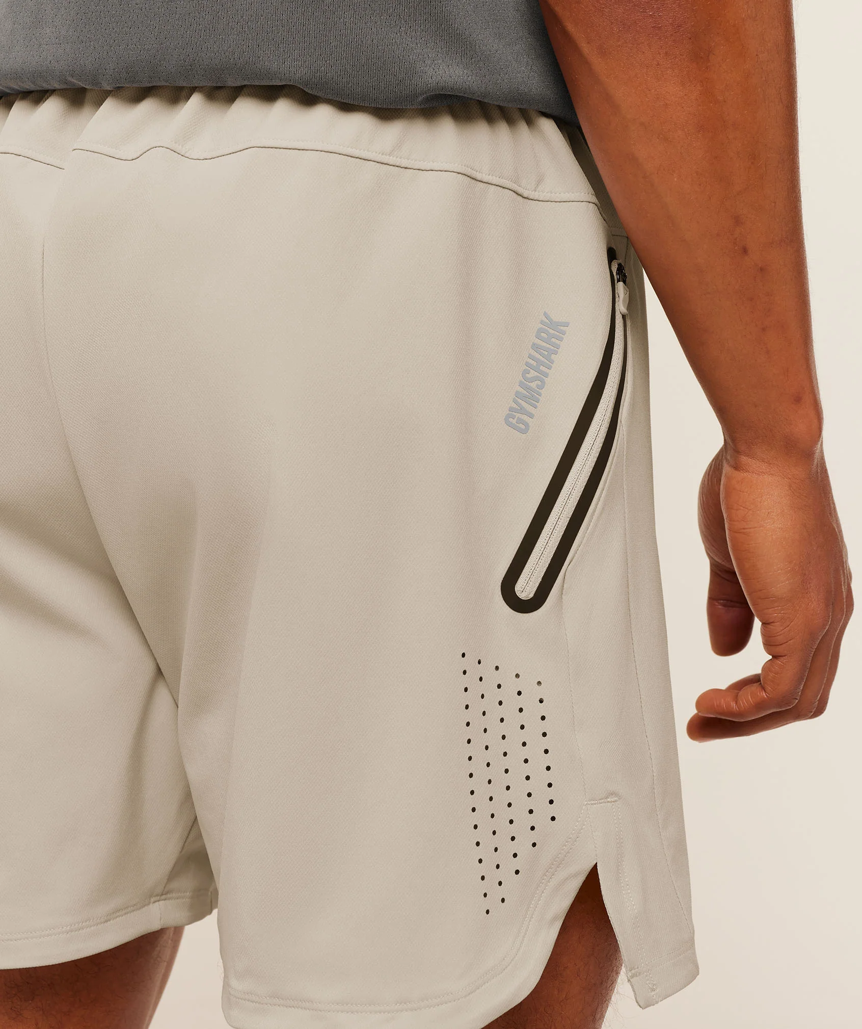 Gymshark Sport Hybrid 6" Shorts - Pebble Grey - Image 6