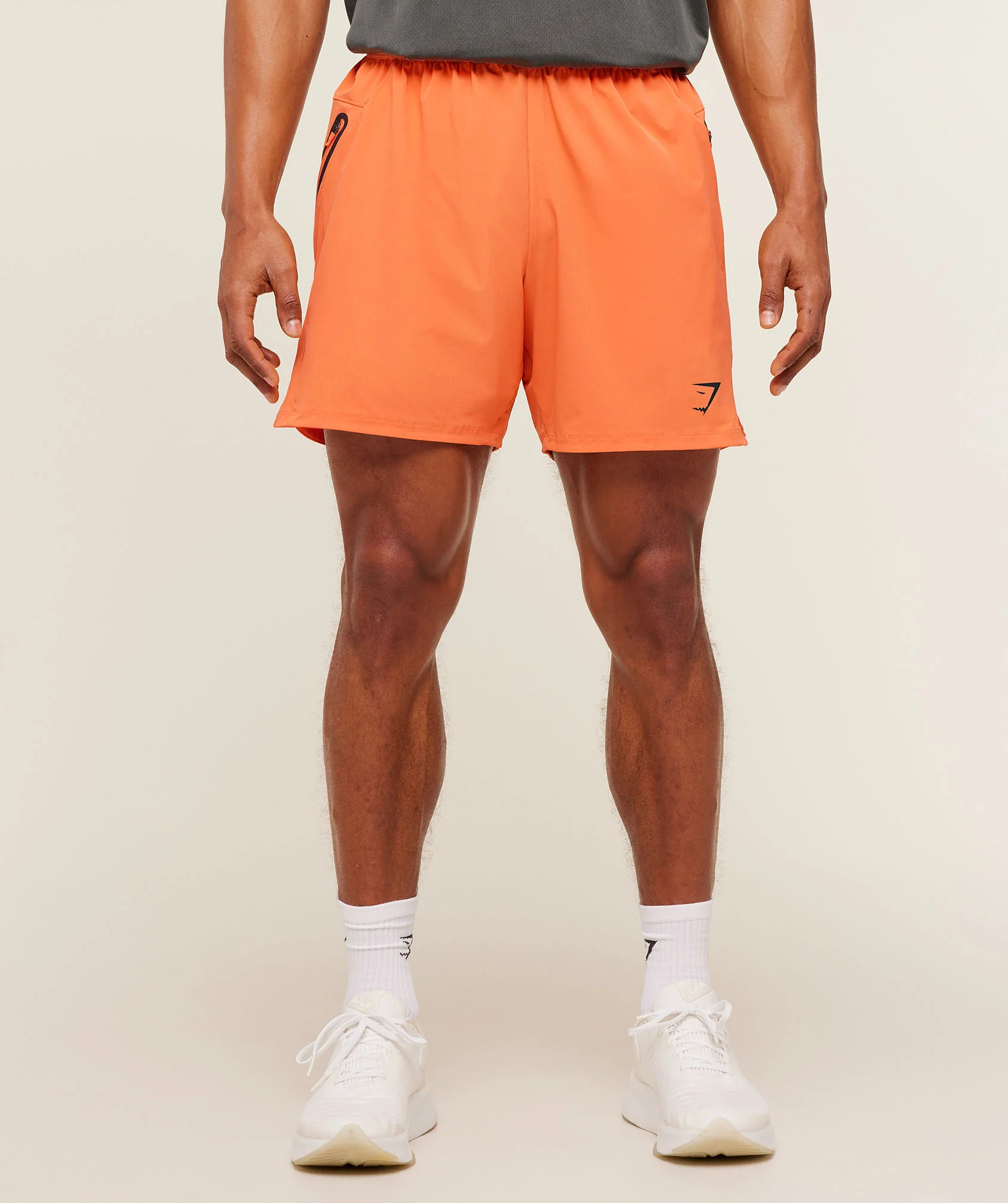 Gymshark Sport Hybrid 6" Shorts - Dayglow Peach - Image 2