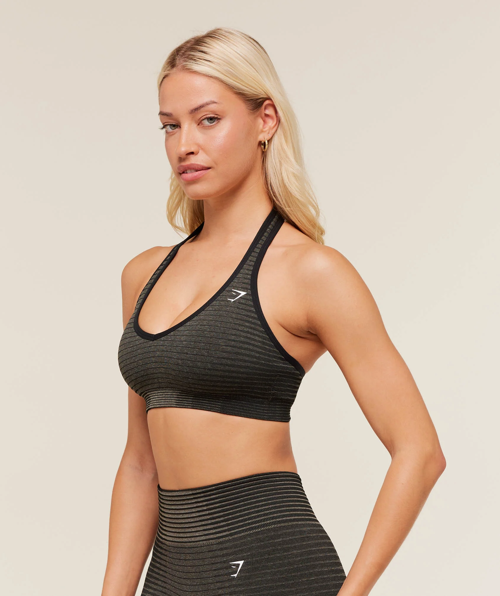 Gymshark Sport Seamless Sports Bra - Camo Brown/Black - Image 3