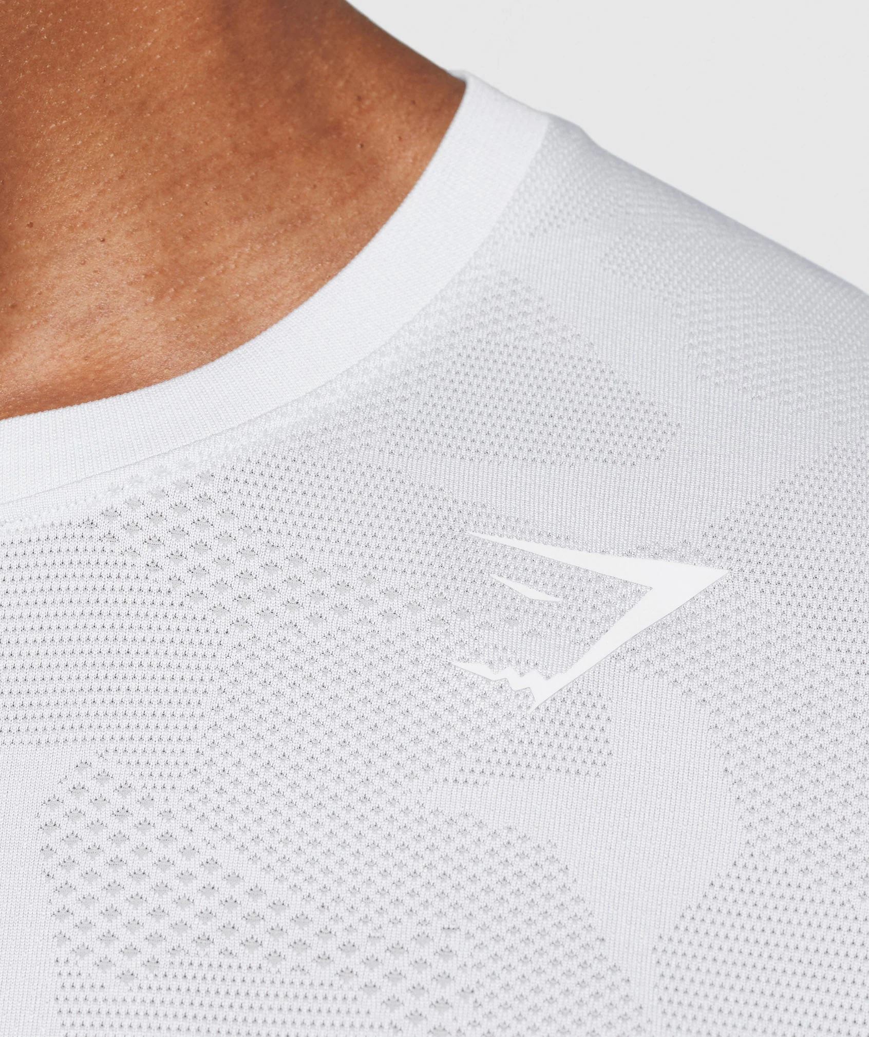 Gymshark Sport Seamless T-Shirt - White/Smokey Grey - Image 5