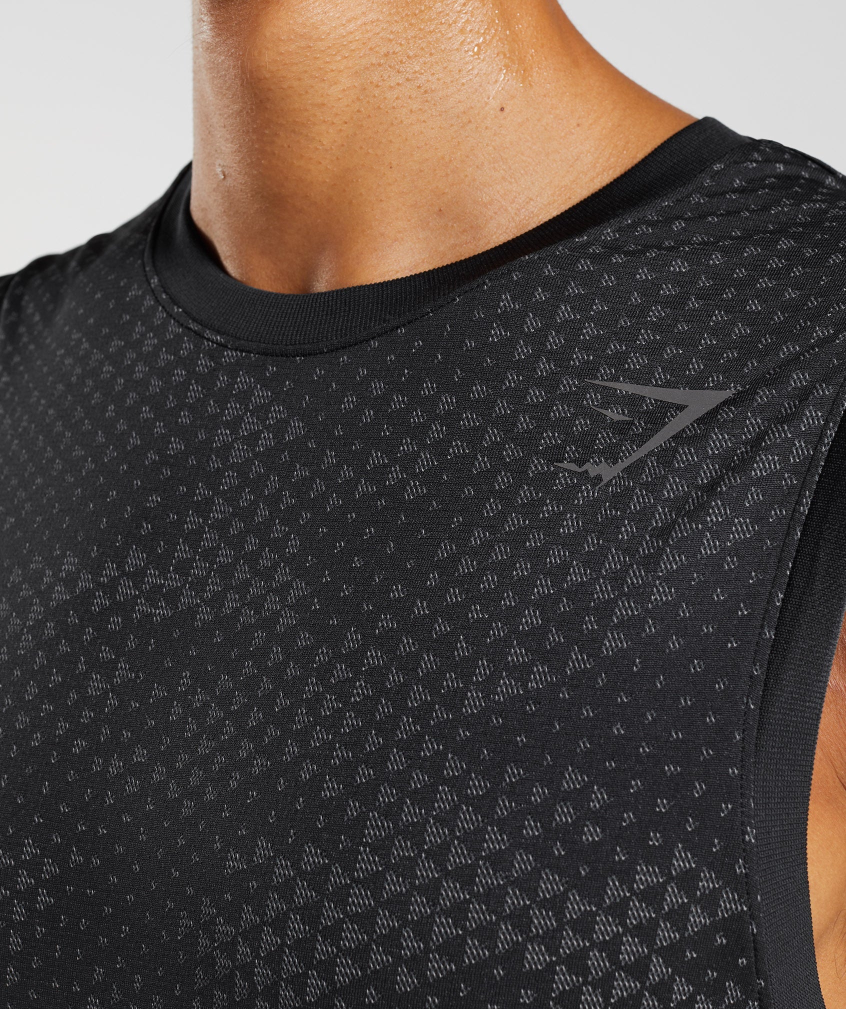 Gymshark Sport Seamless Tank - Black/Silhouette Grey - Image 5