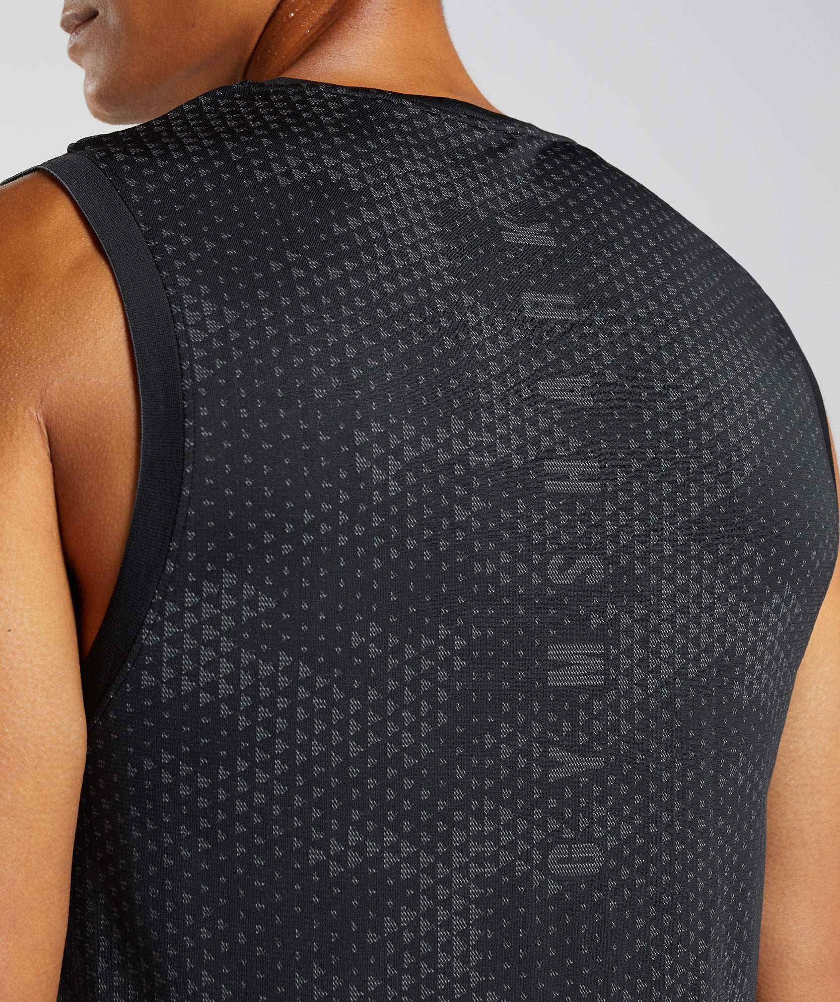 Gymshark Sport Seamless Tank - Black/Silhouette Grey - Image 6