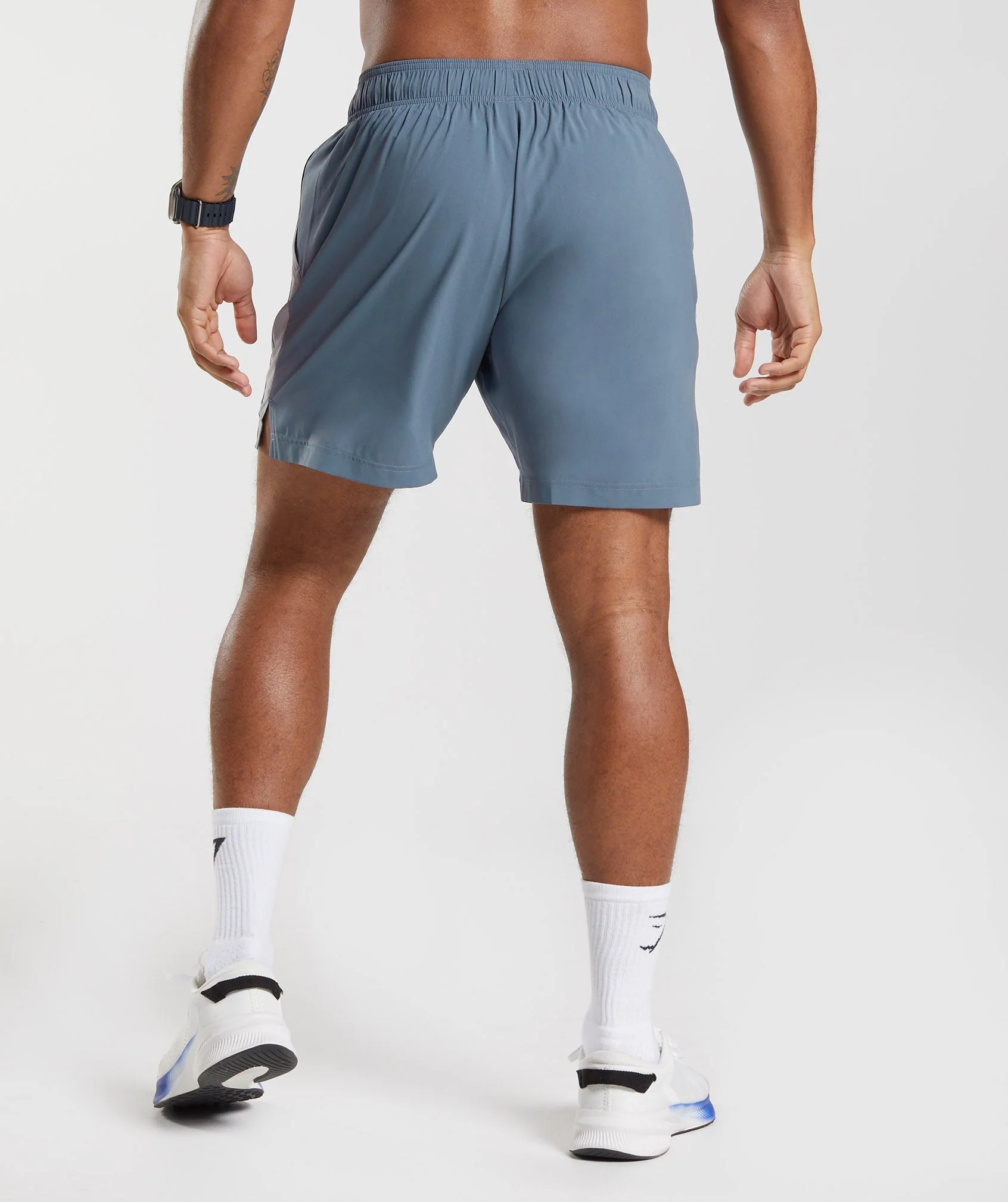 Gymshark Sport 7" Shorts - Evening Blue/Drift Grey - Image 2