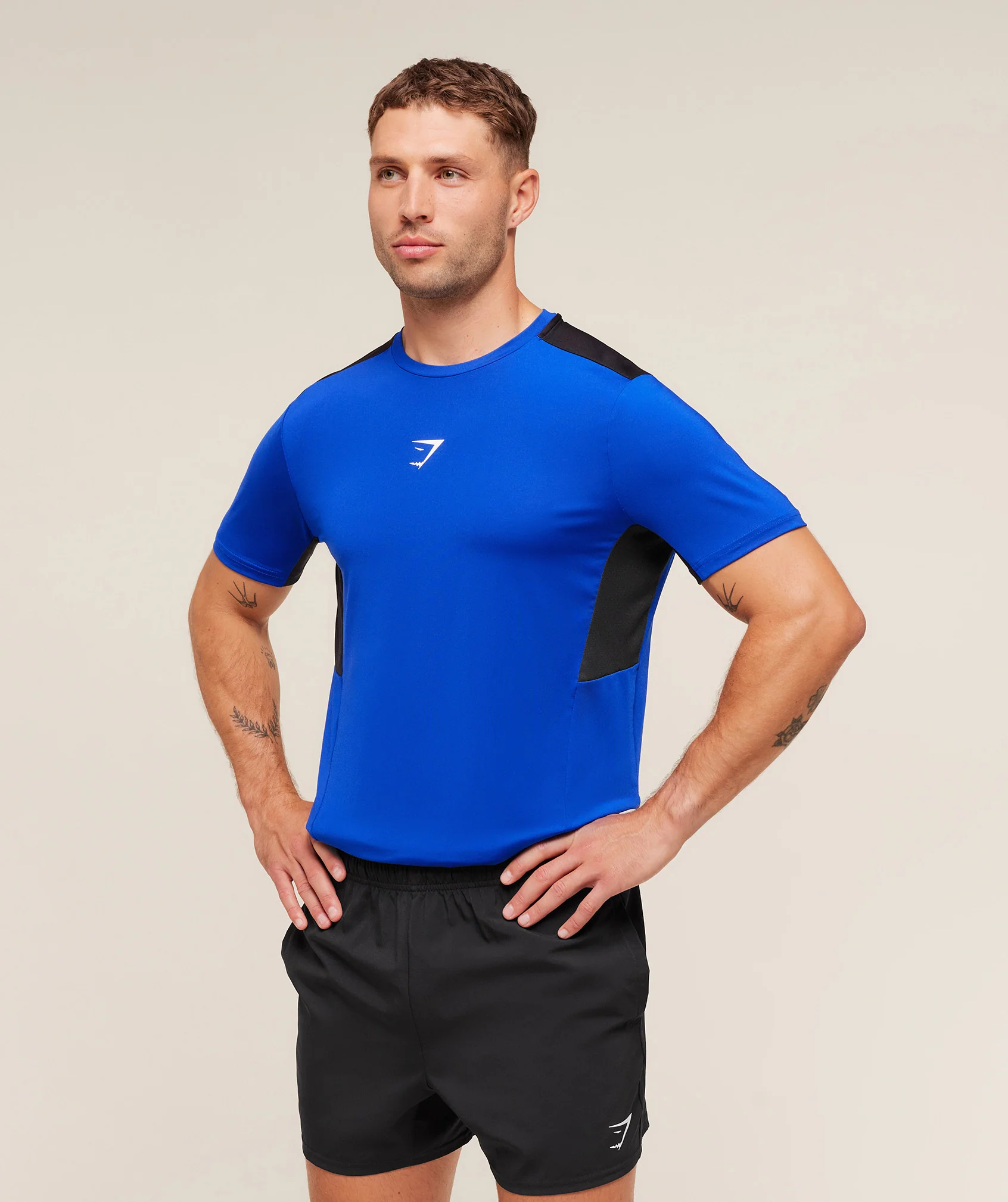 Gymshark Sport T-Shirt - Athletic Blue/Black - Image 3