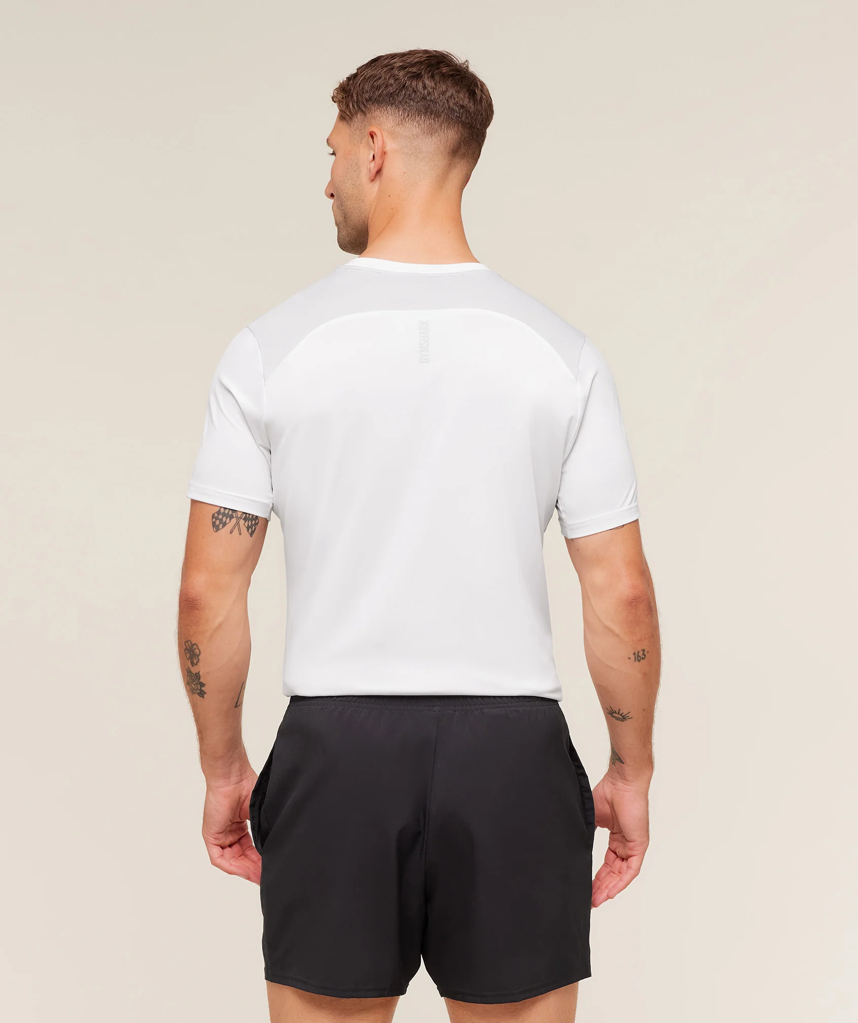 Gymshark Sport T-Shirt - White/Light Grey - Image 2