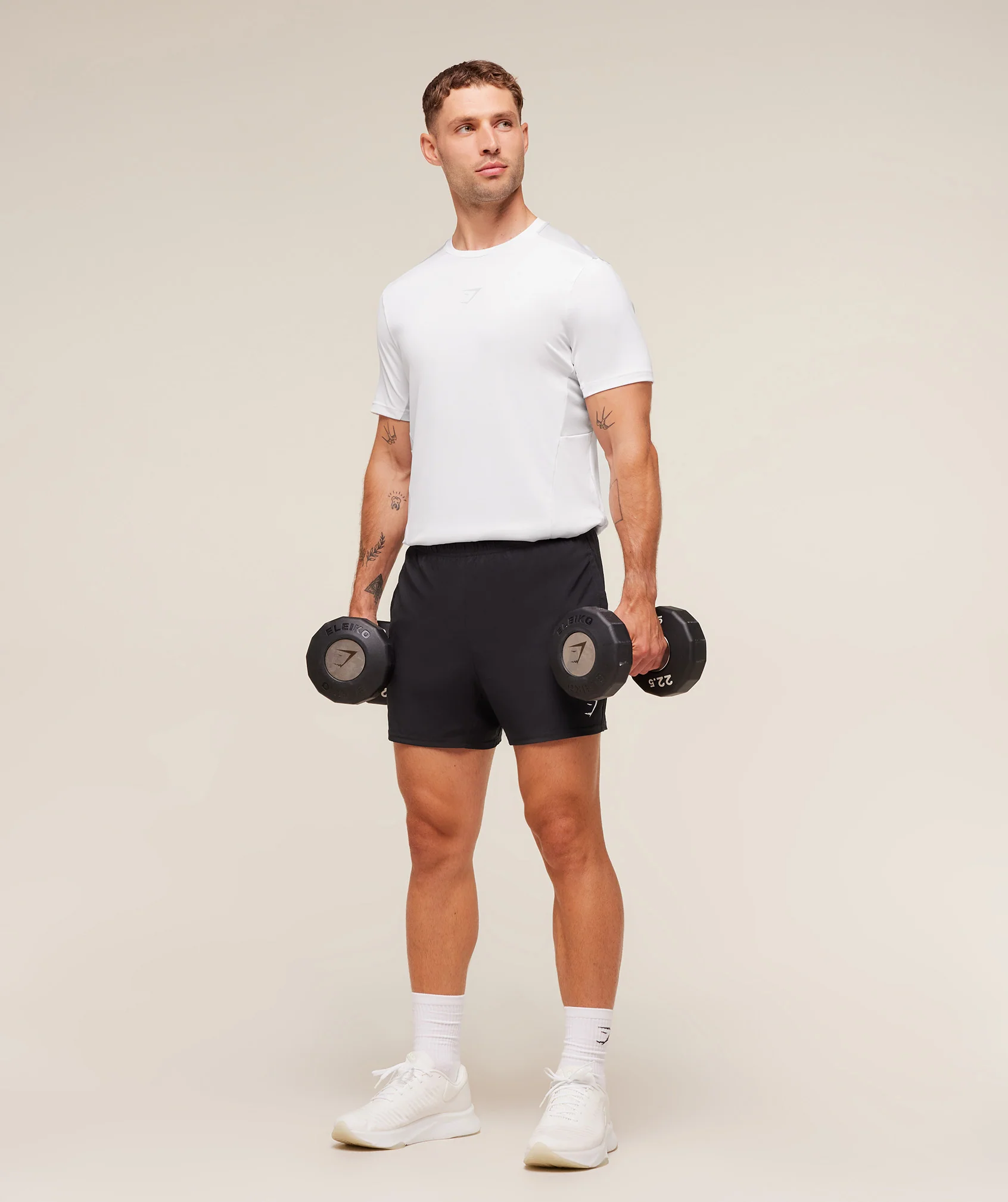 Gymshark Sport T-Shirt - White/Light Grey - Image 4