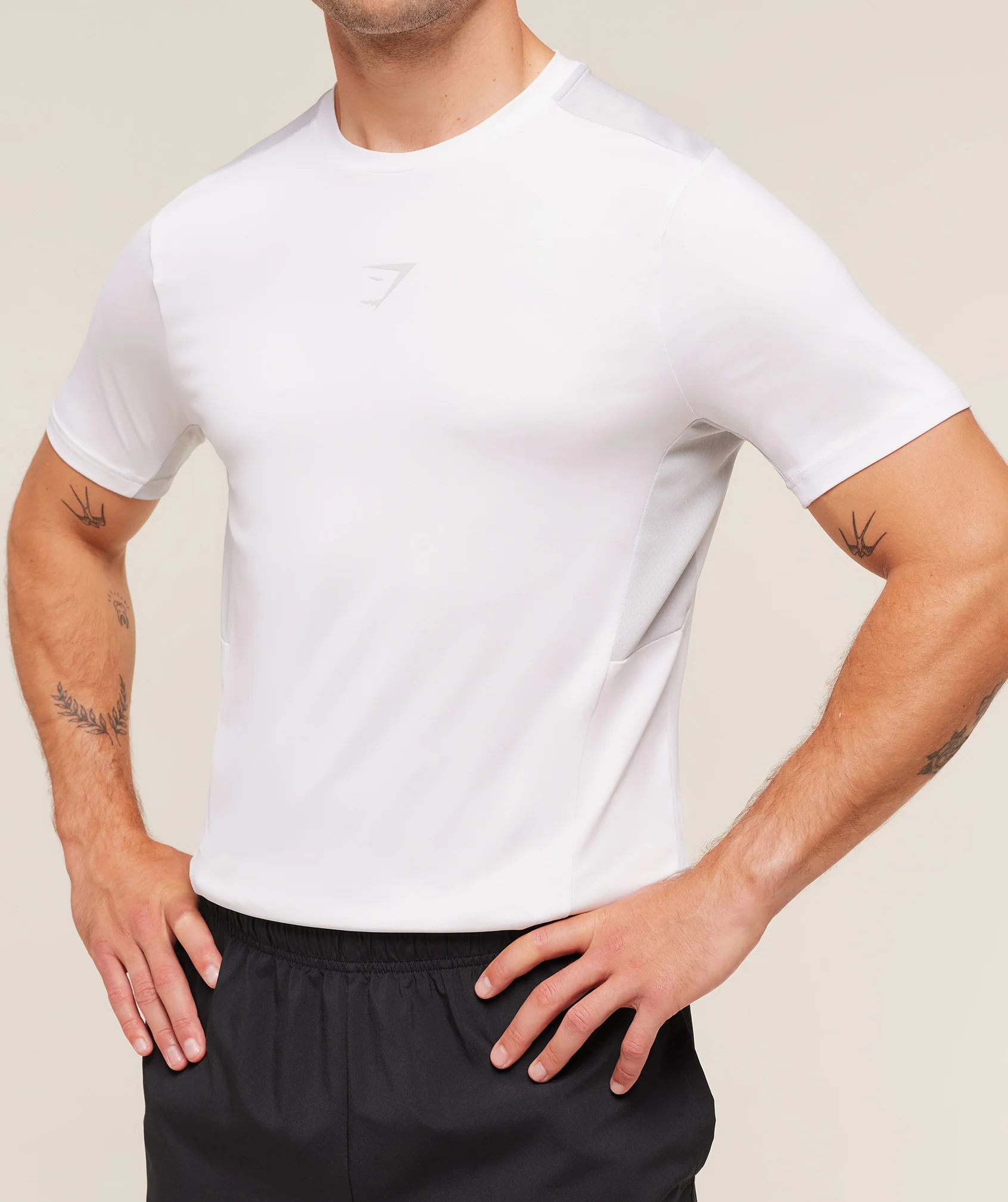 Gymshark Sport T-Shirt - White/Light Grey - Image 5