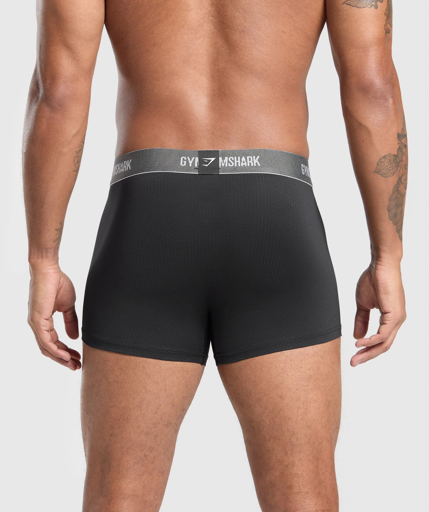 Gymshark Sports Tech Boxer 3PK - Black/Deep Orange/Celeste Blue - Image 4