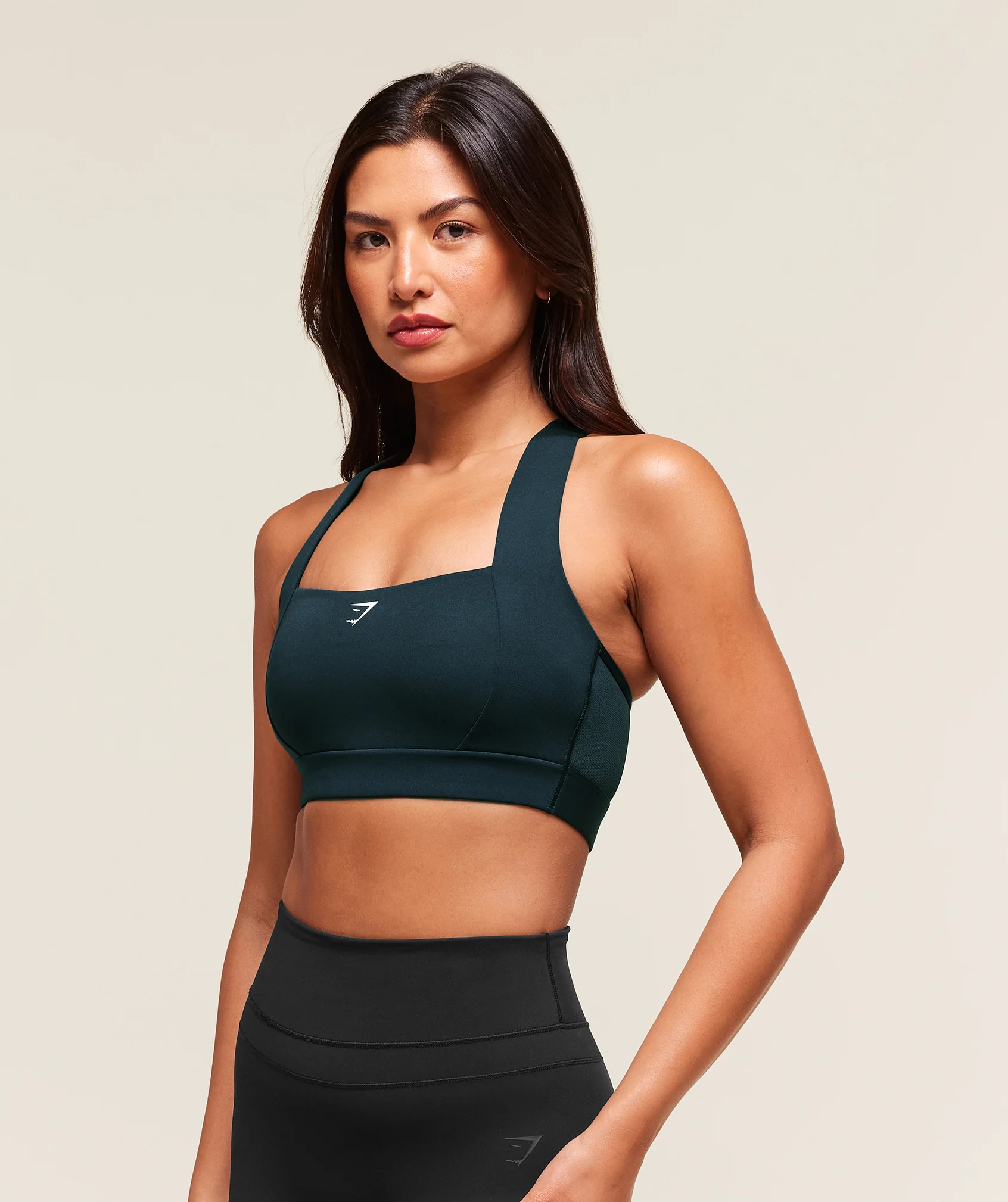 Gymshark Square Neck Sports Bra - Deep Petrol Blue - Image 3