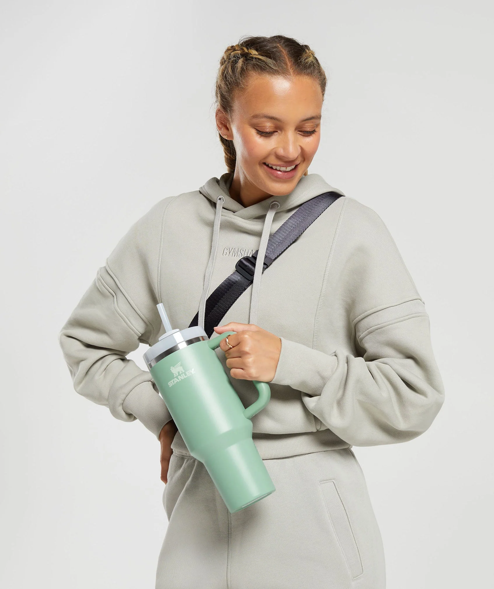 Gymshark Stanley Quencher H20 - Stanley Eucalyptus - Image 3
