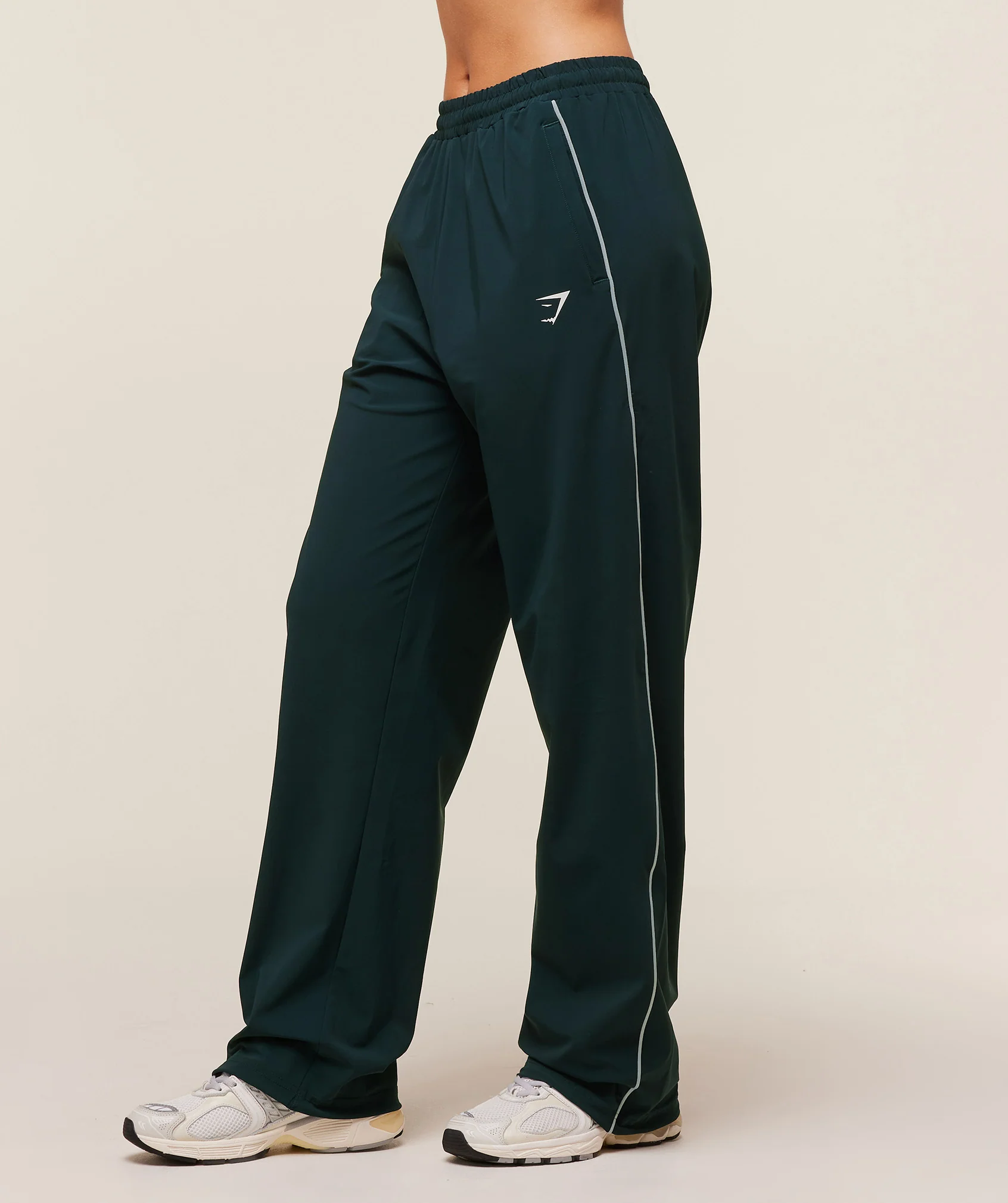 Gymshark Stitch Feature Woven Pants - Deep Petrol Blue/Smoke Blue - Image 3