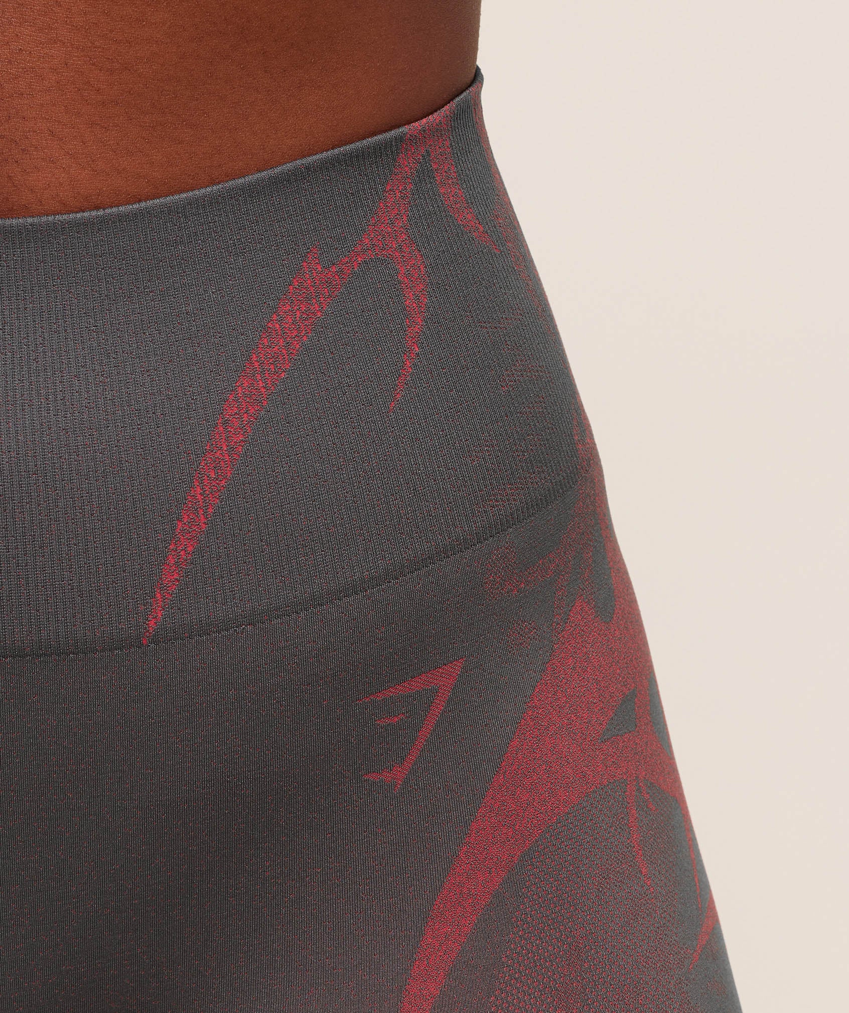 Gymshark Storm Seamless Leggings - GS Dark Grey/GS Zesty Red - Image 7
