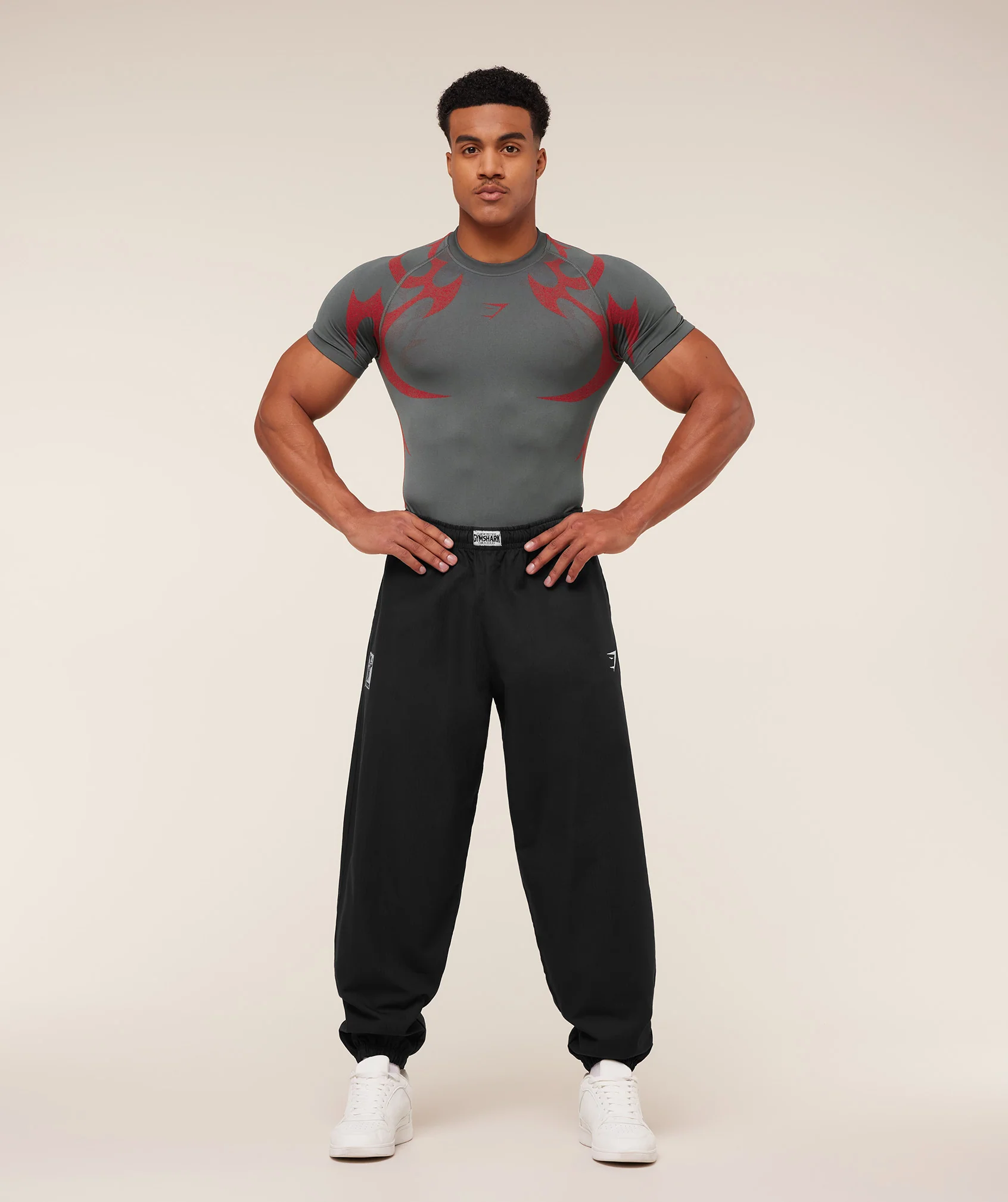 Gymshark Storm Seamless T-Shirt - GS Dark Grey/GS Zesty Red - Image 4