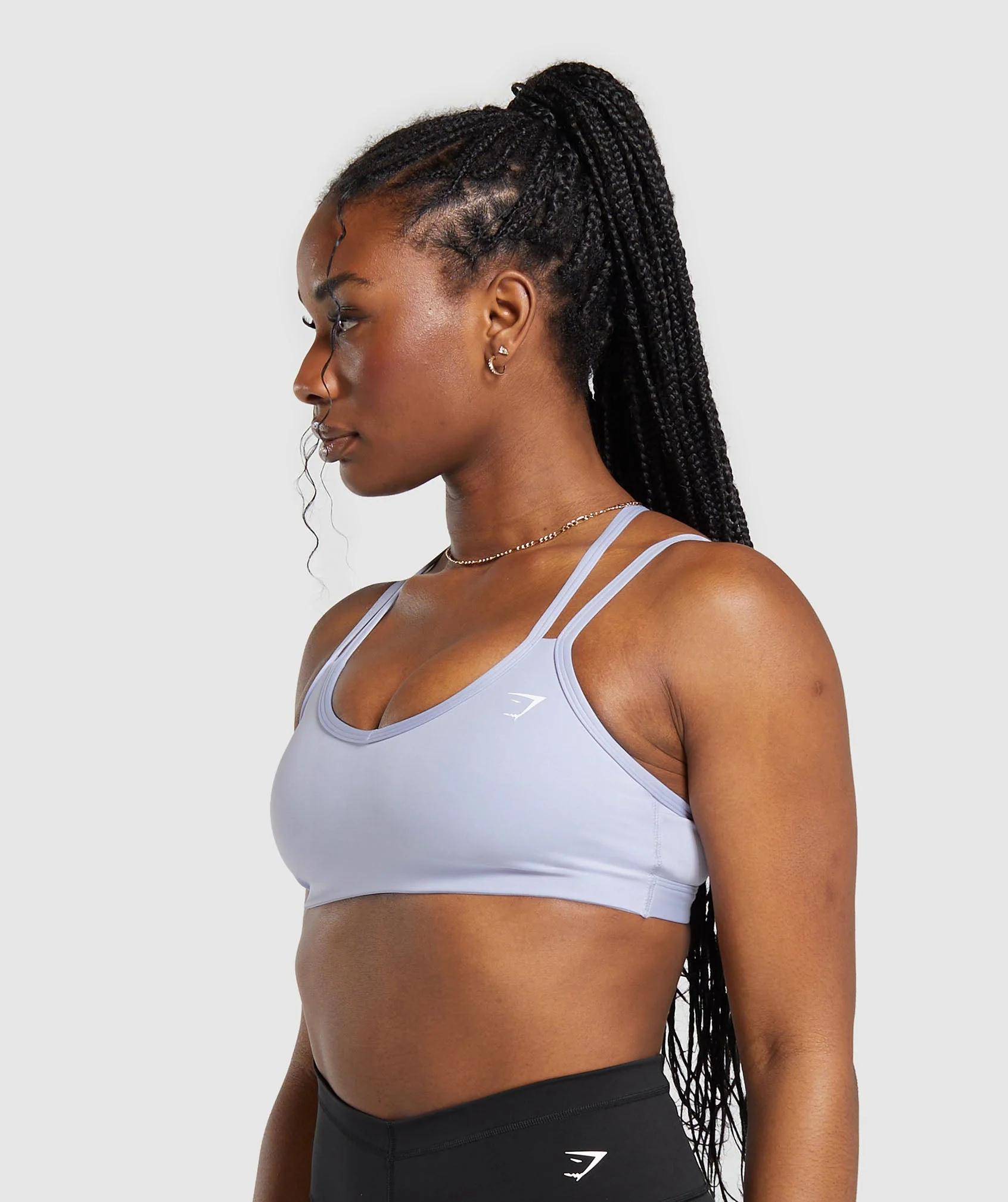 Gymshark Strap Feature Sports Bra - Silver Lilac - Image 3