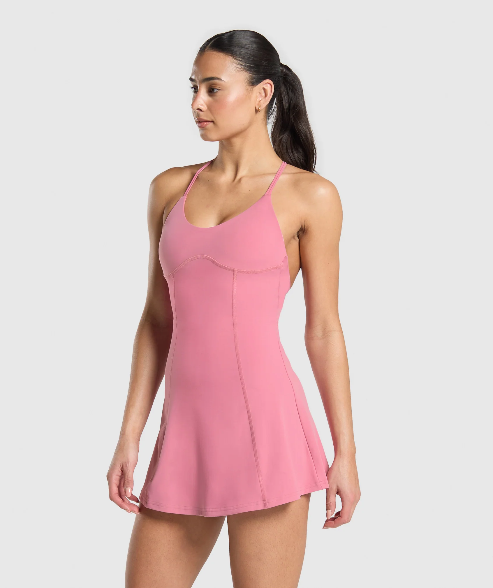Gymshark Strappy 2-in-1 Dress - Sunset Pink - Image 3
