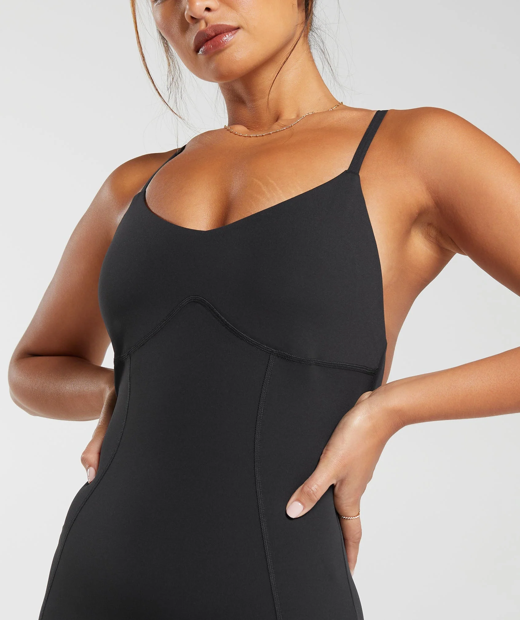 Gymshark Strappy All in One Full Length - Black - Image 6