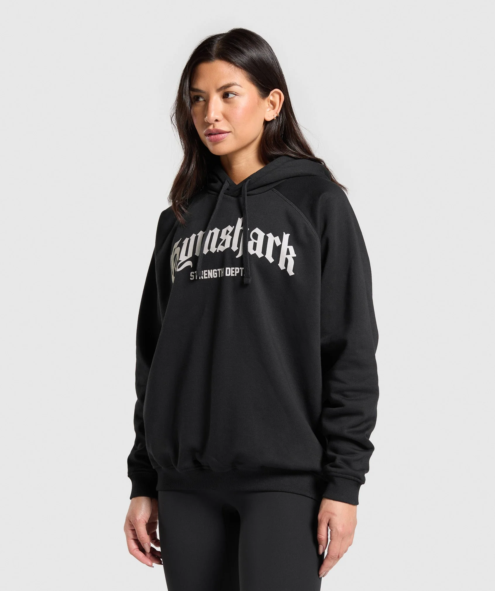 Gymshark Strength Department Graphic Hoodie - Black - Image 3