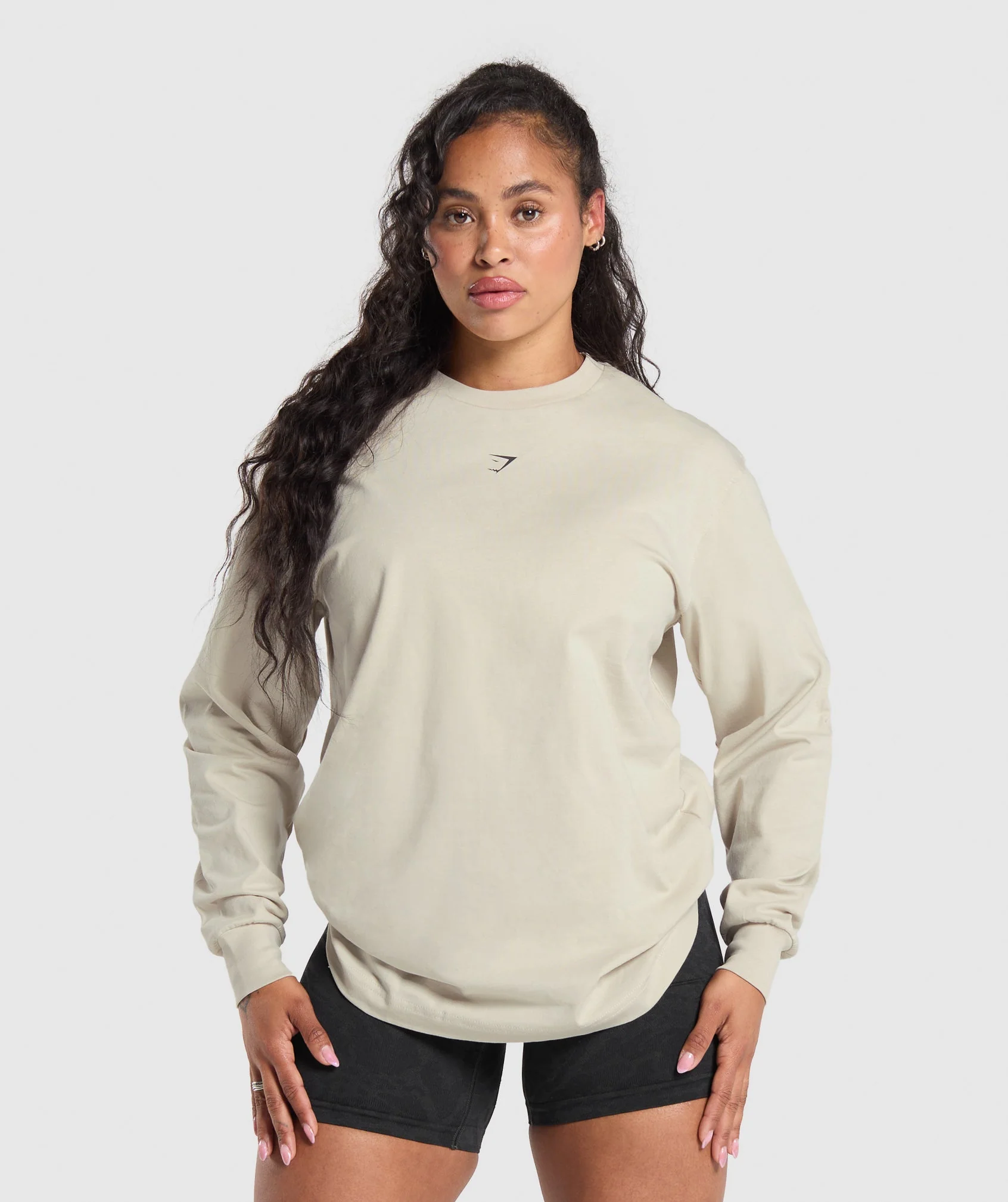 Gymshark Strength Department Graphic Top - Pebble Grey - Image 2