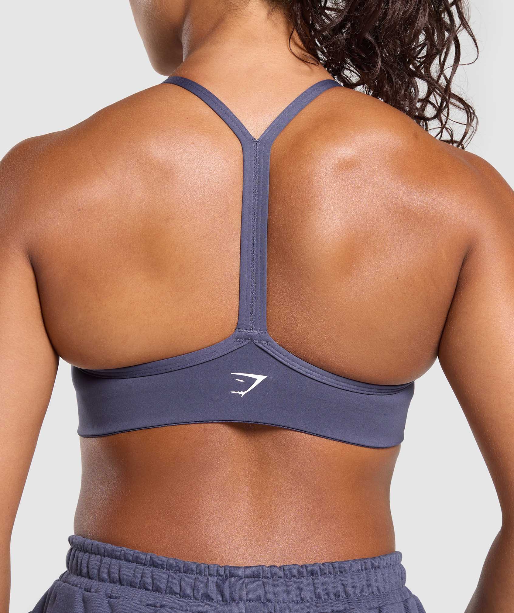 Gymshark Strength Department Graphic Sports Bra - Weighted Purple - Image 5