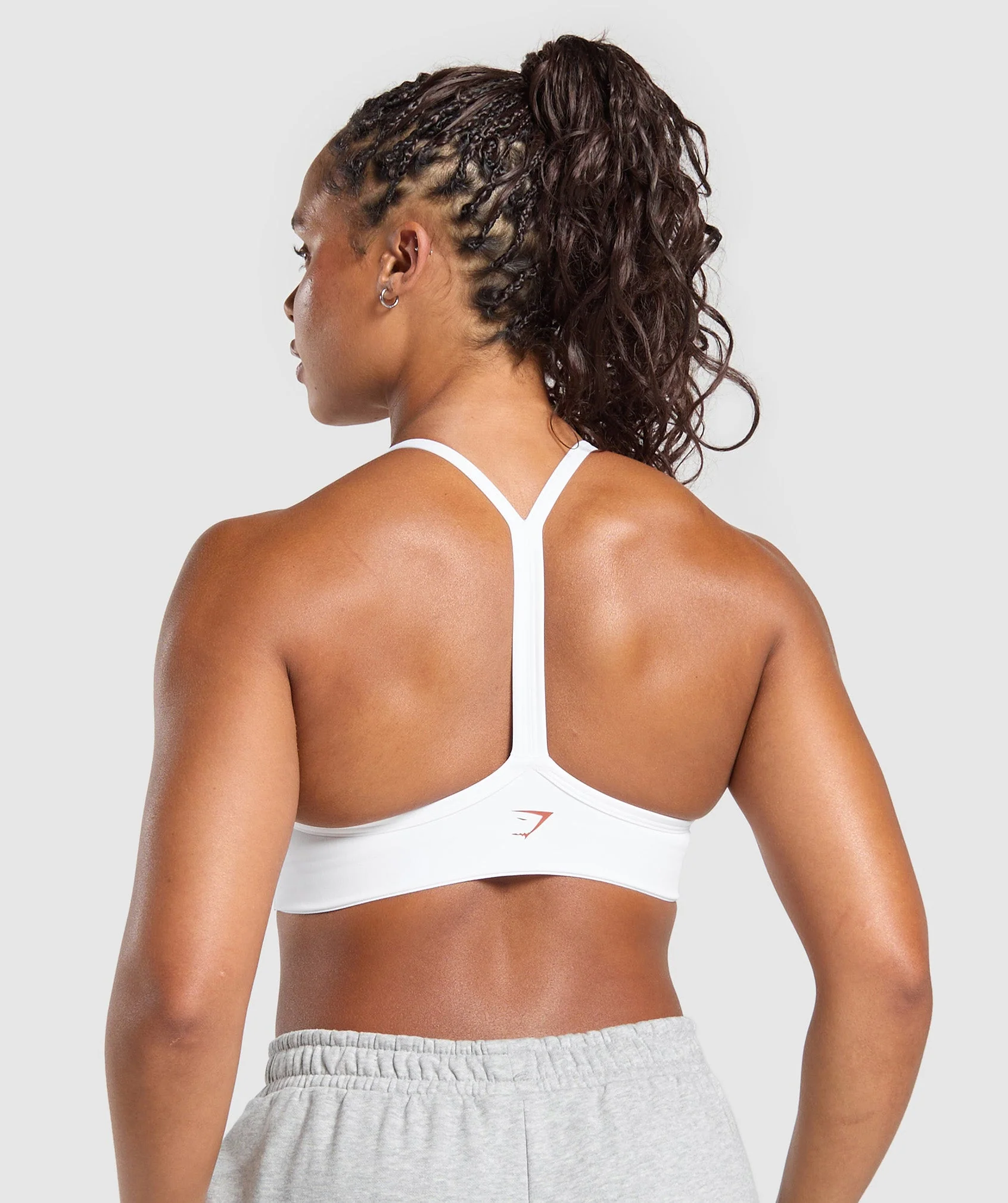Gymshark Strength Department Graphic Sports Bra - White - Image 2