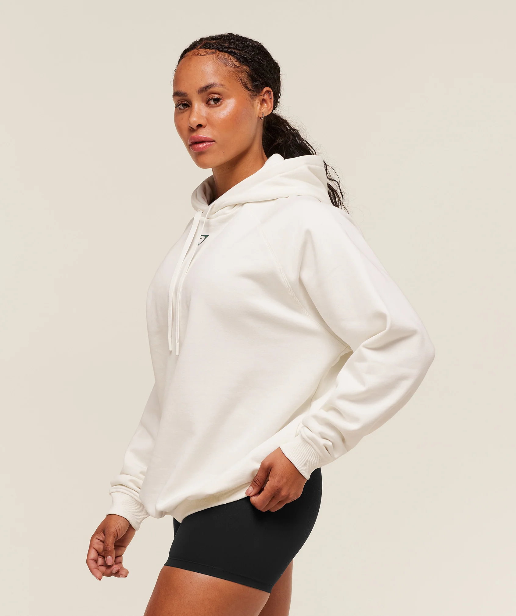 Gymshark Strength Department Oversized Hoodie - Soft White - Image 3