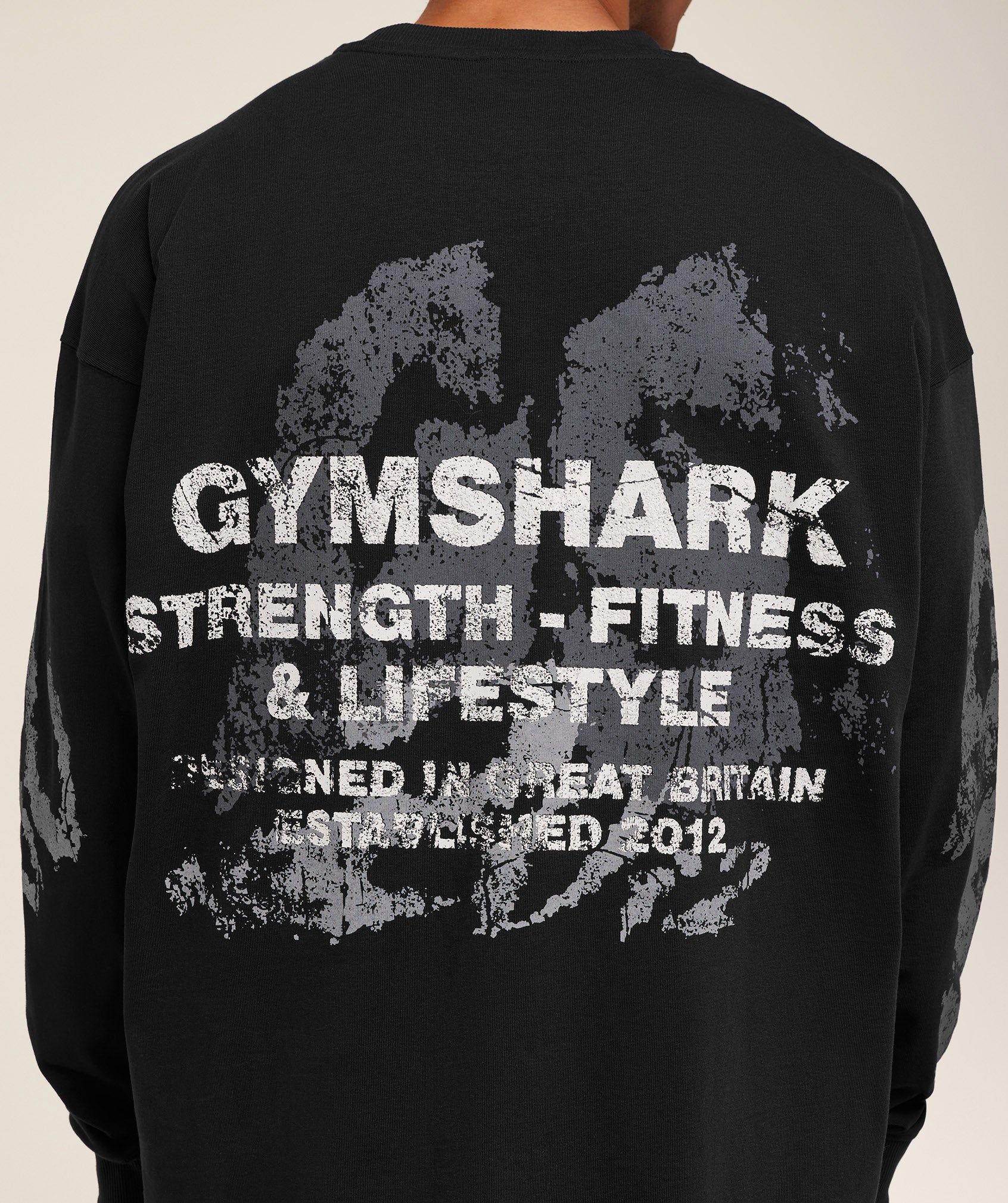 Gymshark Strength Fitness & Lifestyle Long Sleeve T-Shirt - Black - Image 6
