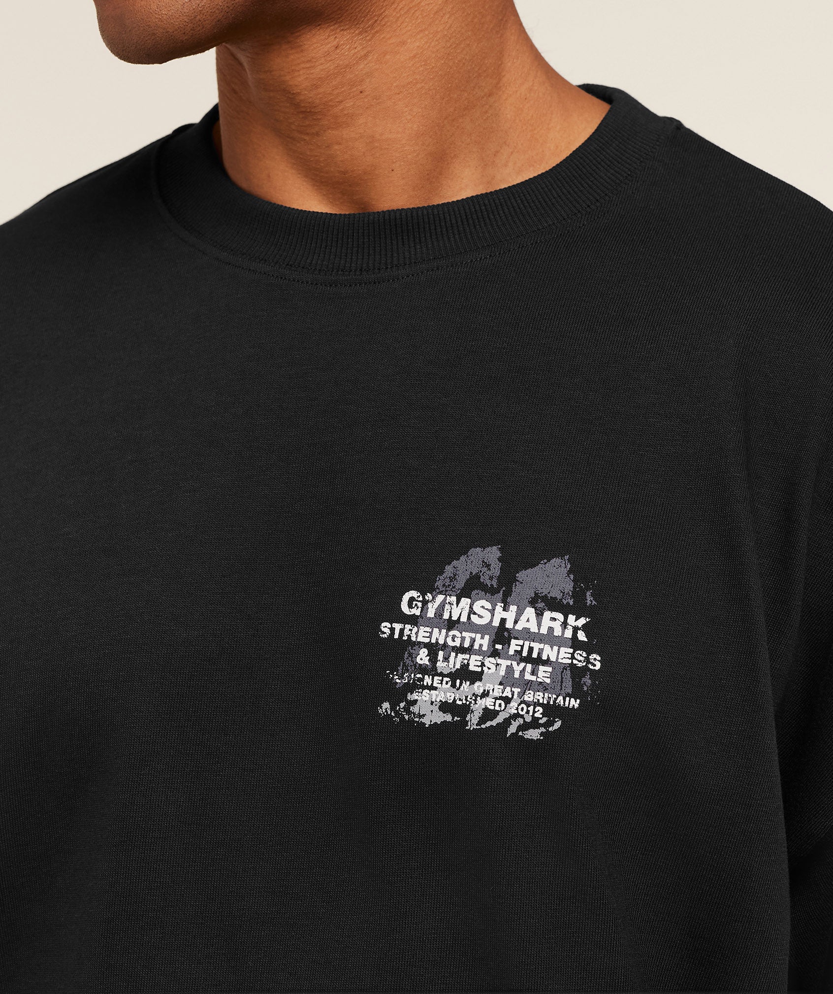 Gymshark Strength Fitness & Lifestyle Long Sleeve T-Shirt - Black - Image 7