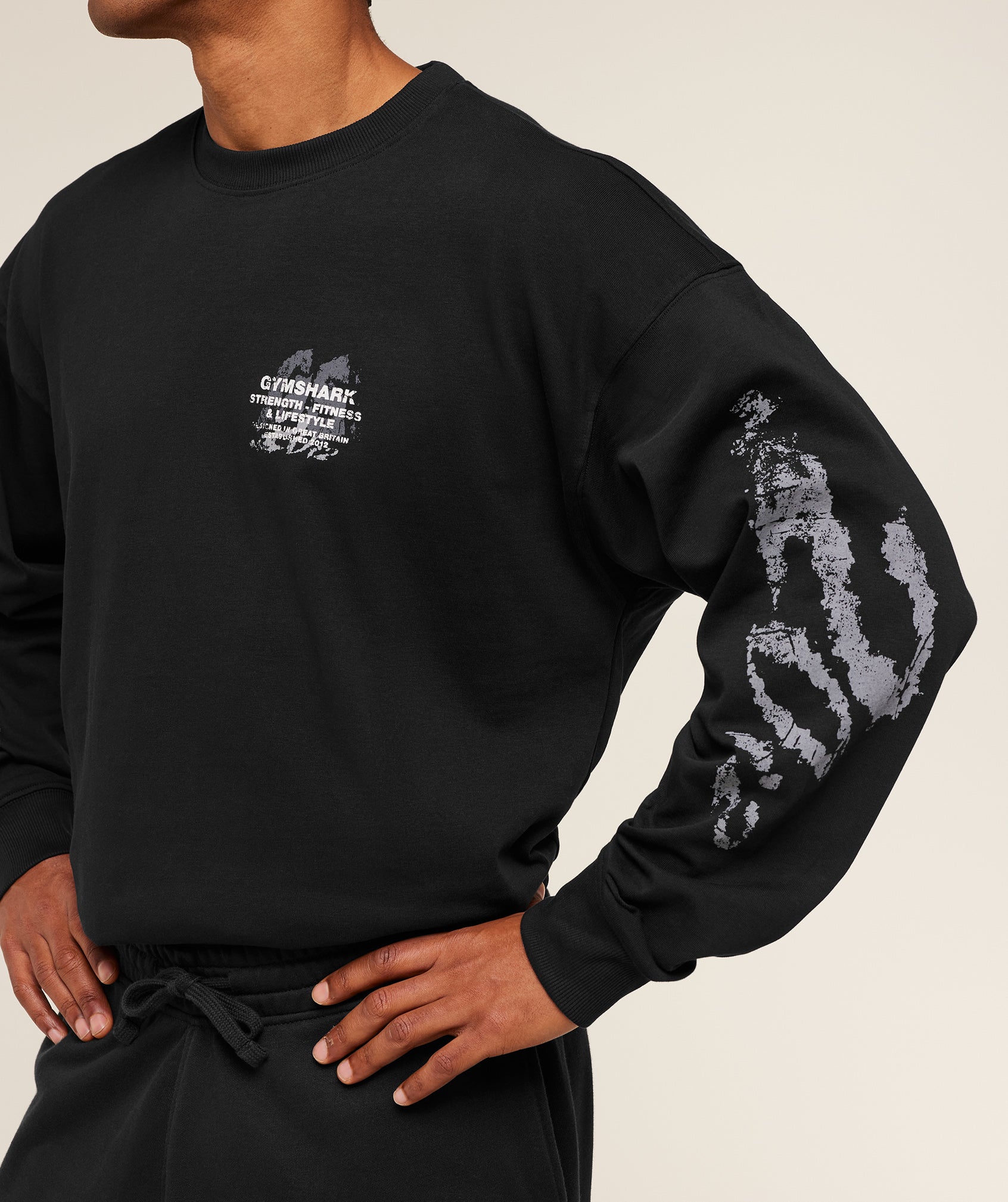 Gymshark Strength Fitness & Lifestyle Long Sleeve T-Shirt - Black - Image 8